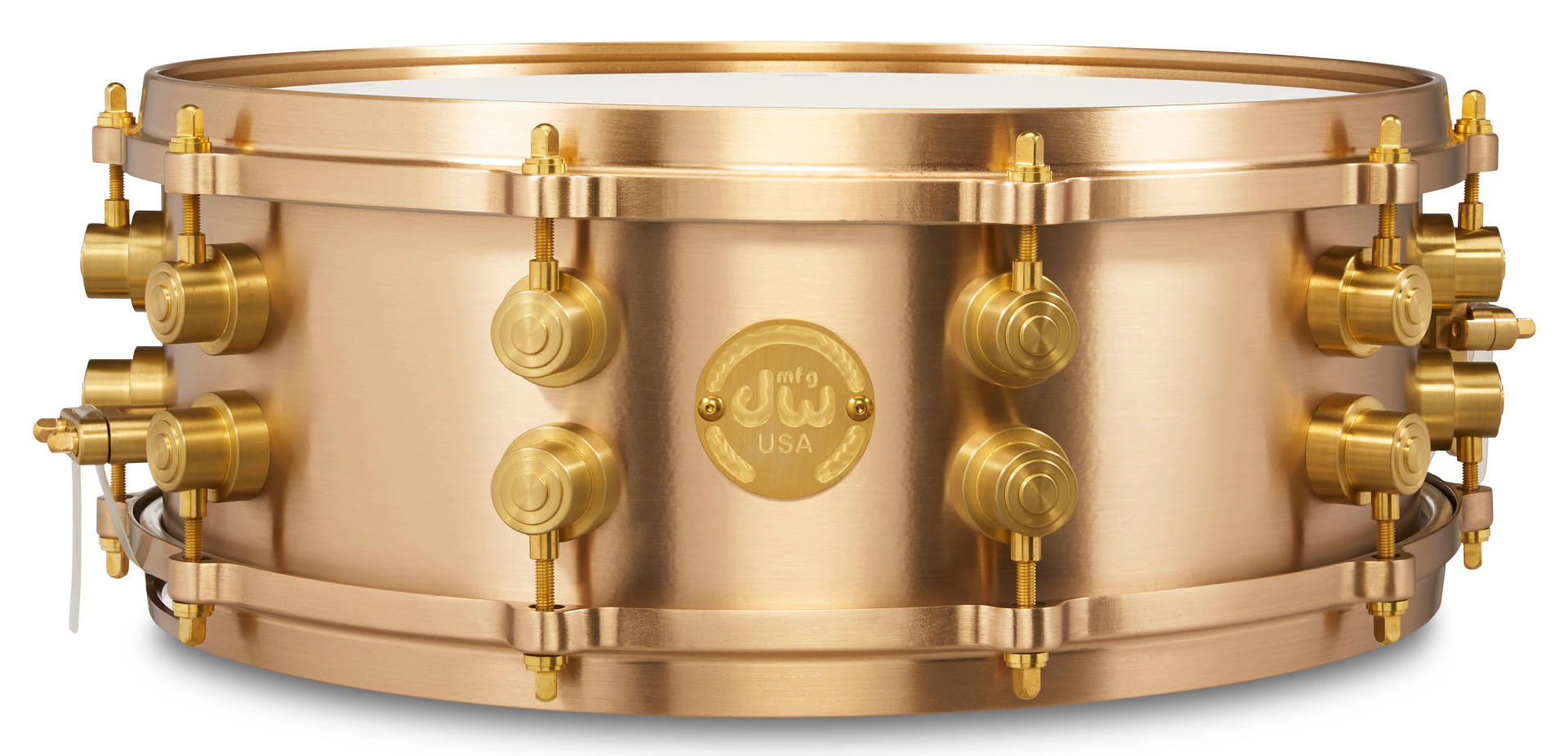 DW MFG True-Cast Bell Bronze Snare Drum w/Flight Case