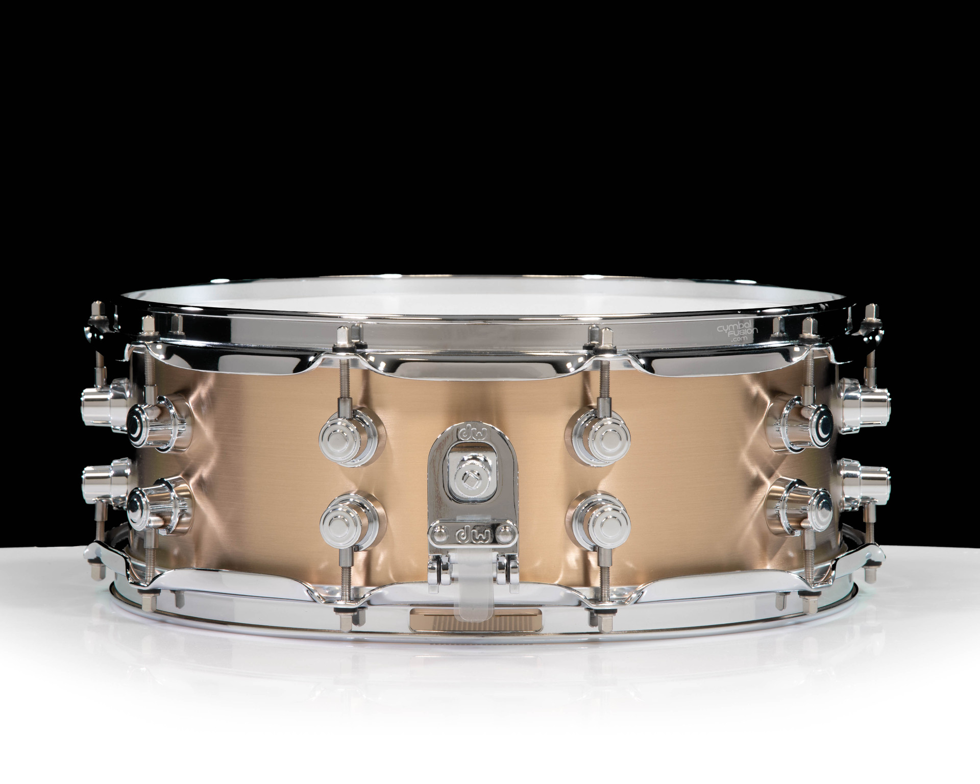 DWEフルセット3 DW Collector's Left-Cast Bronze 5x14 Snare Drum w/Chrome Hardware