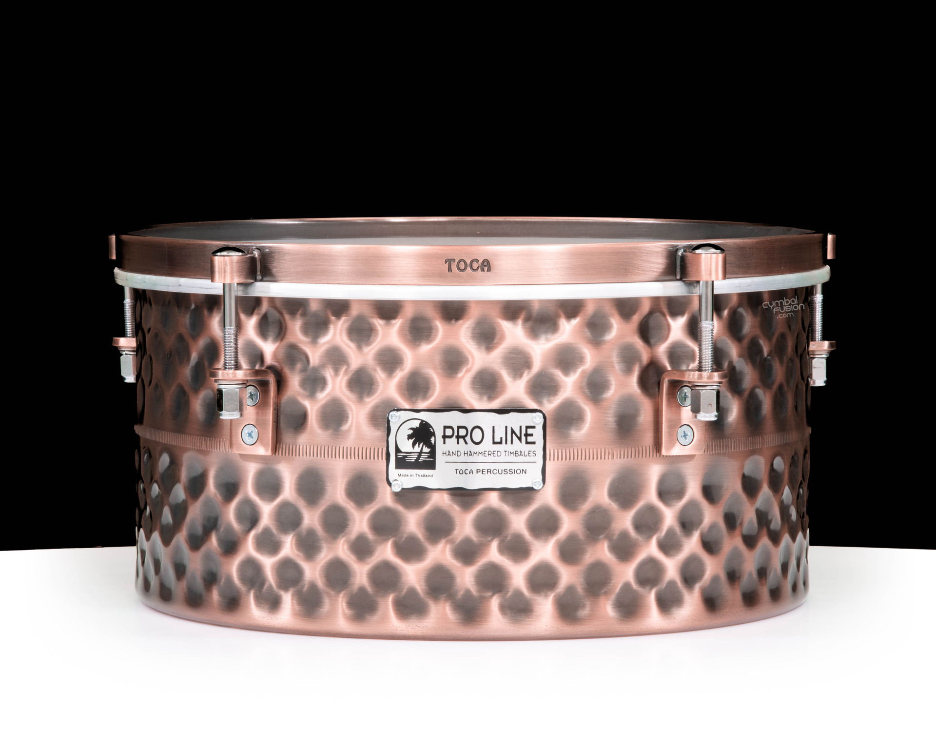 Toca Pro Line- 14in. Single Hammered Timbale - Black Copper
