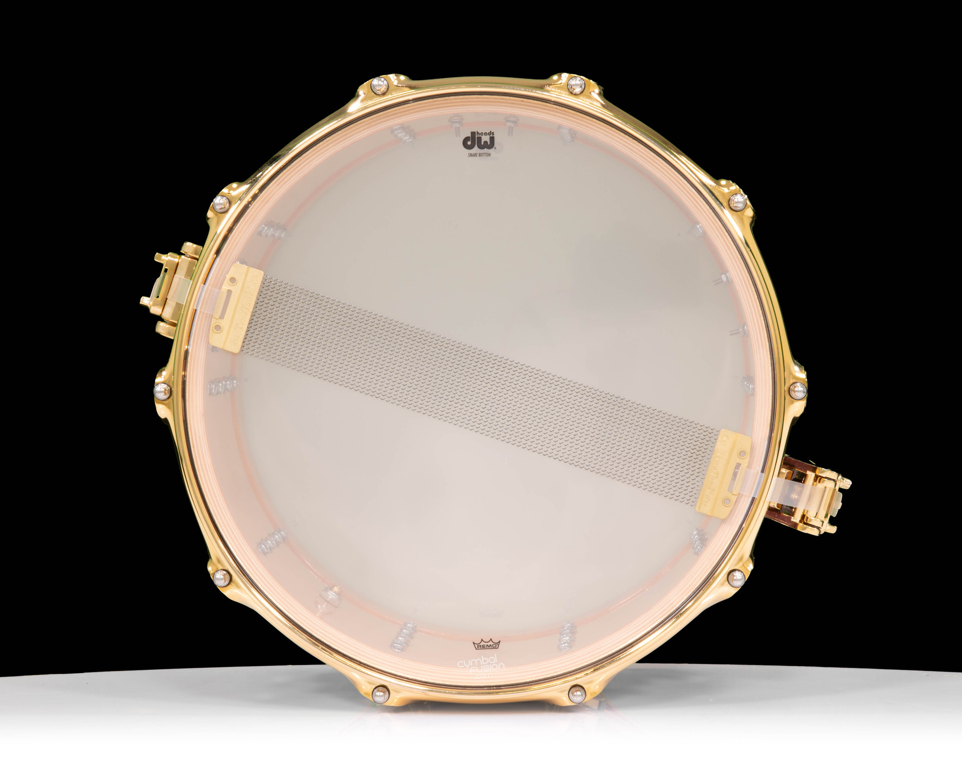 DW Collector's 8x14 Maple SSC Snare Drum - Purple Glass w/Gold HW