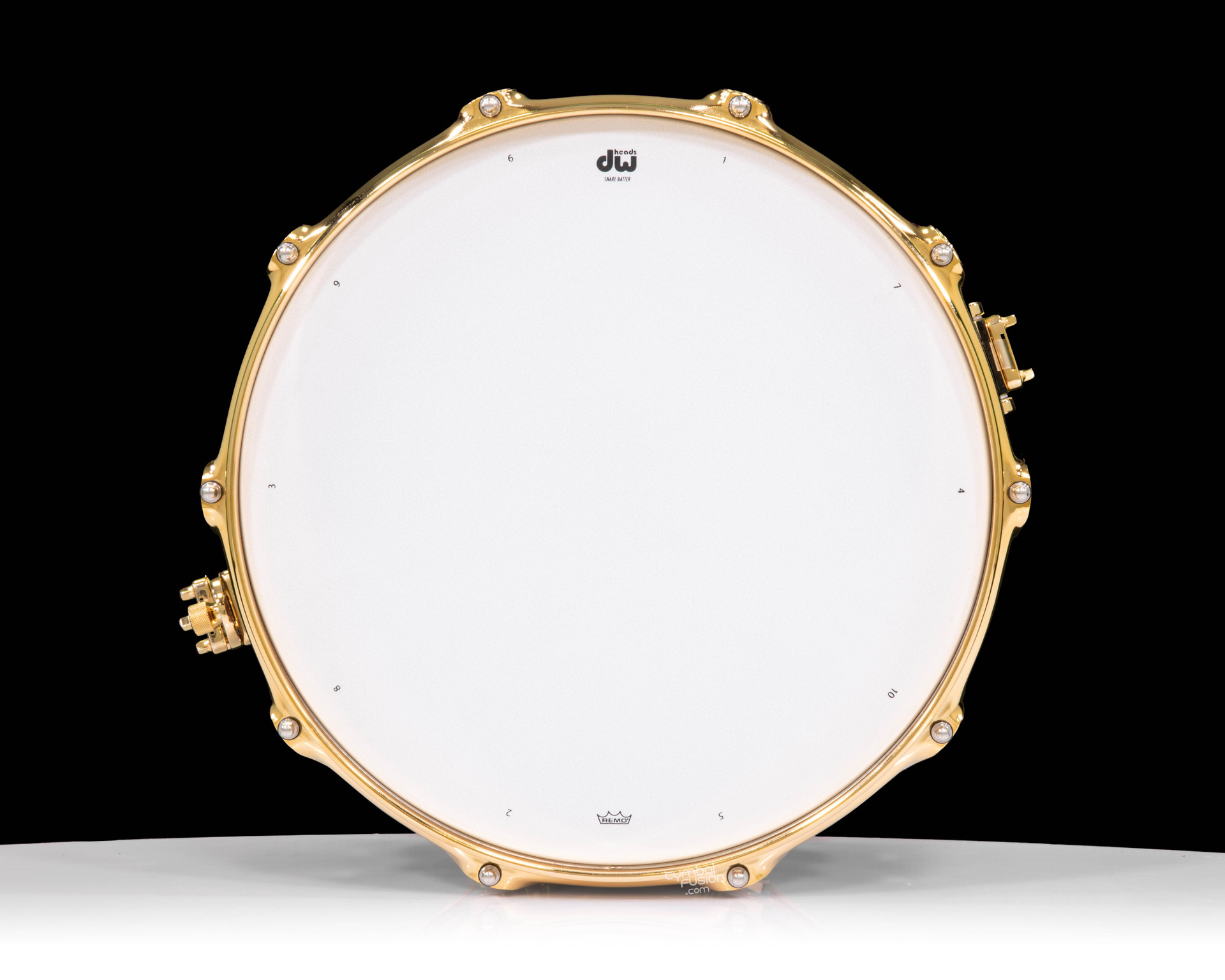 DW Collector's 8x14 Maple SSC Snare Drum - Purple Glass w/Gold HW