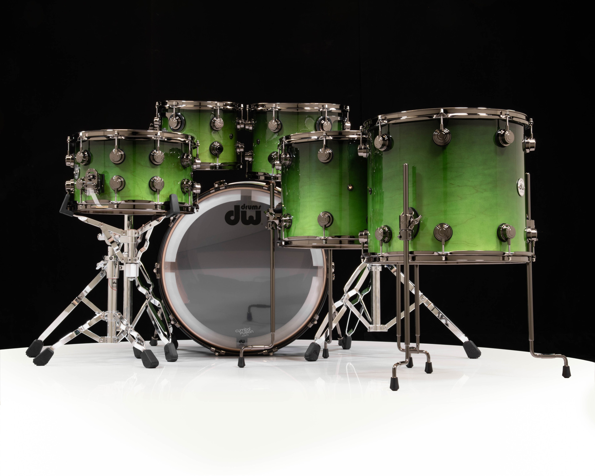 DW Collector's 6pc Kit - Lime Green to Candy Black Fade