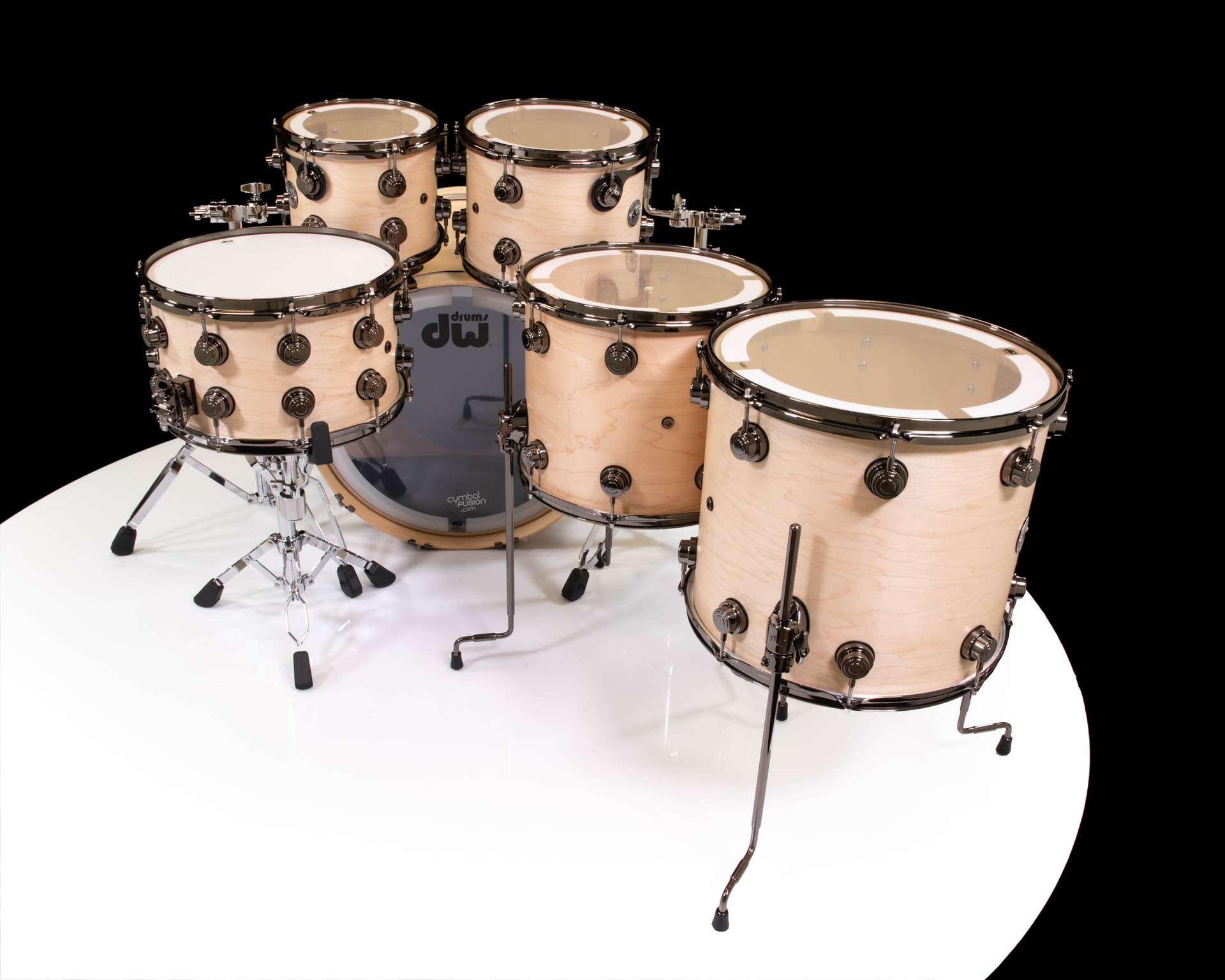 DW Collector's 6pc SSC Maple Kit - Natural Satin Oil w/Black