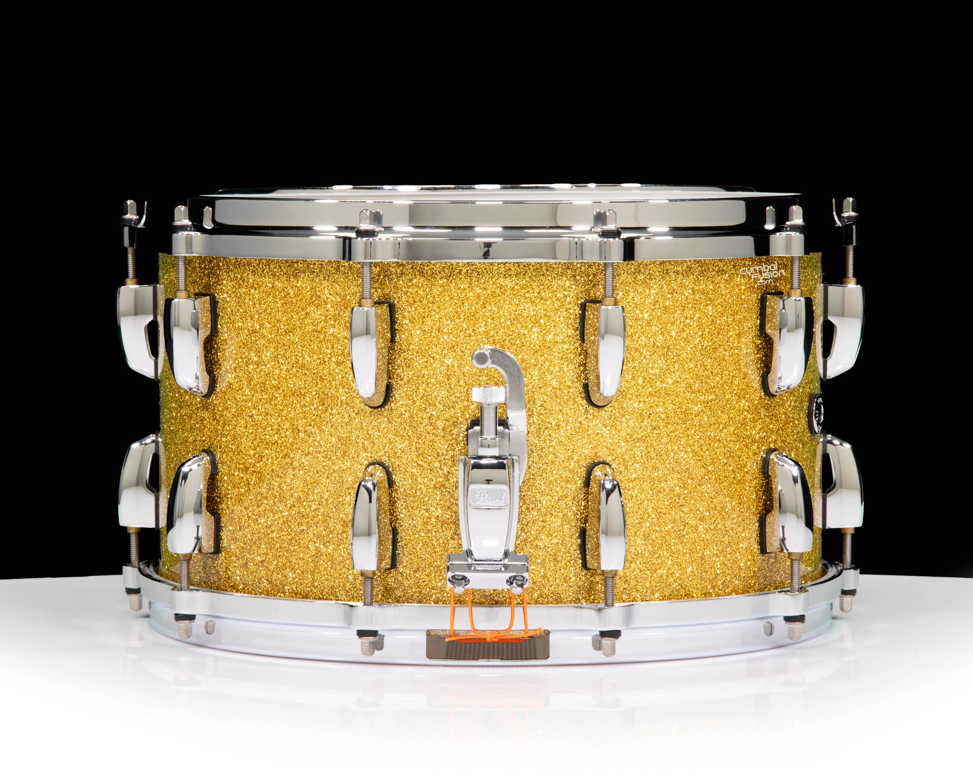 Pearl Masterworks 14x8 Studio Shell Snare Drum - Gold Sparkle