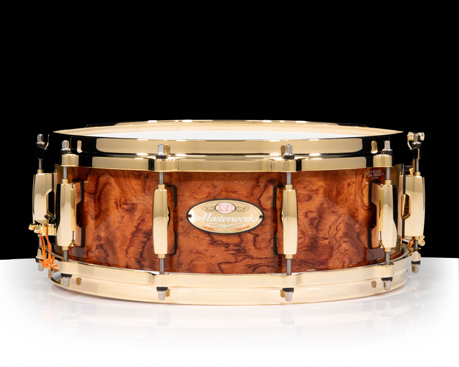 Pearl Masterworks 14x5 Studio Shell Snare Drum - Natural Bubinga