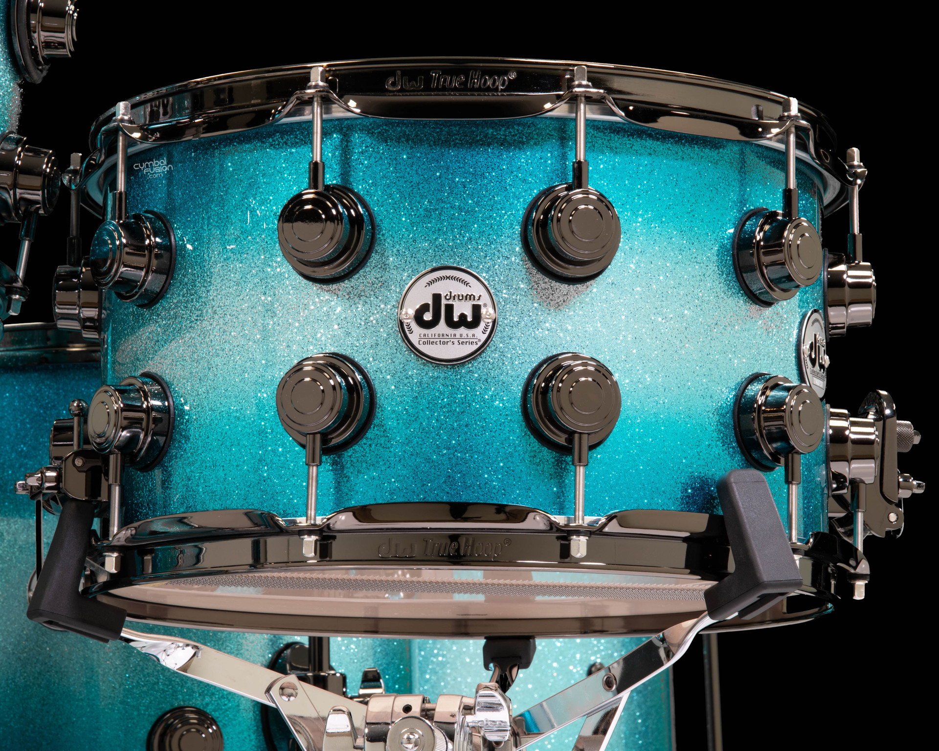 DW Collector's 6pc SSC Maple Kit - Exotic Turquoise Glitz w/Black