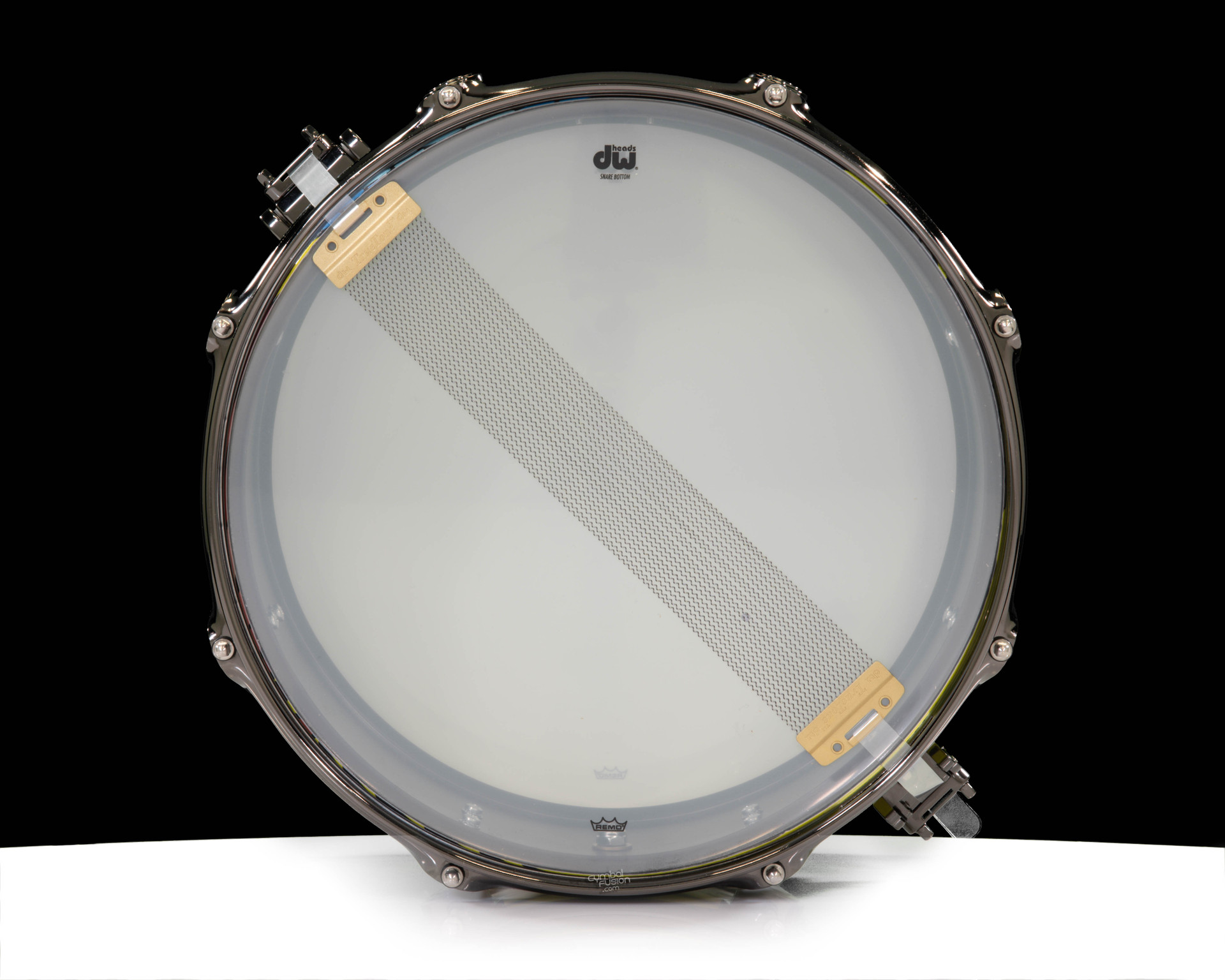 DW Collector's 6.5x14 Brass Snare Drum - Custom Wrap - Yellow