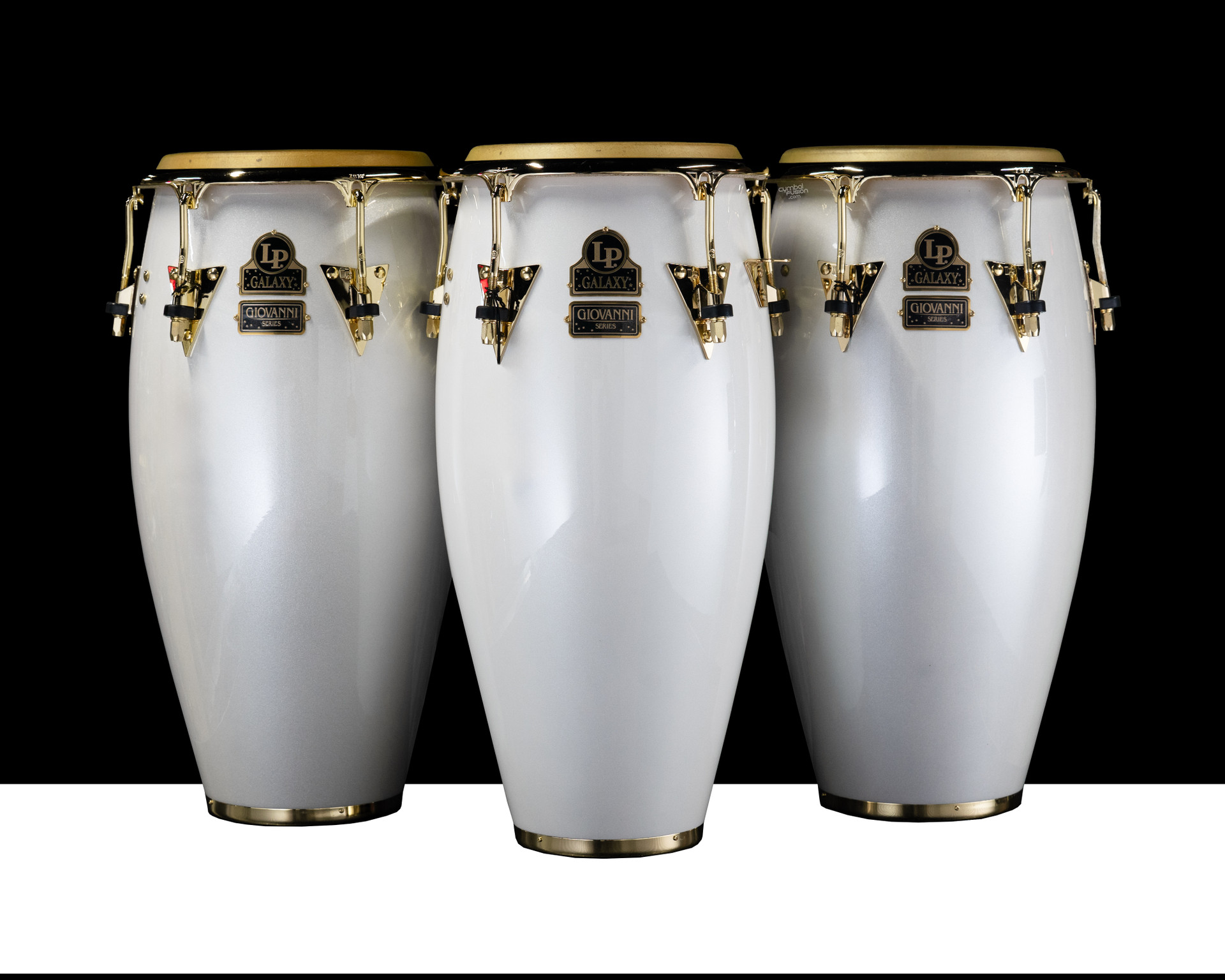 LP Limited Edition Mango Conga Set - Pearl White w/ Gold