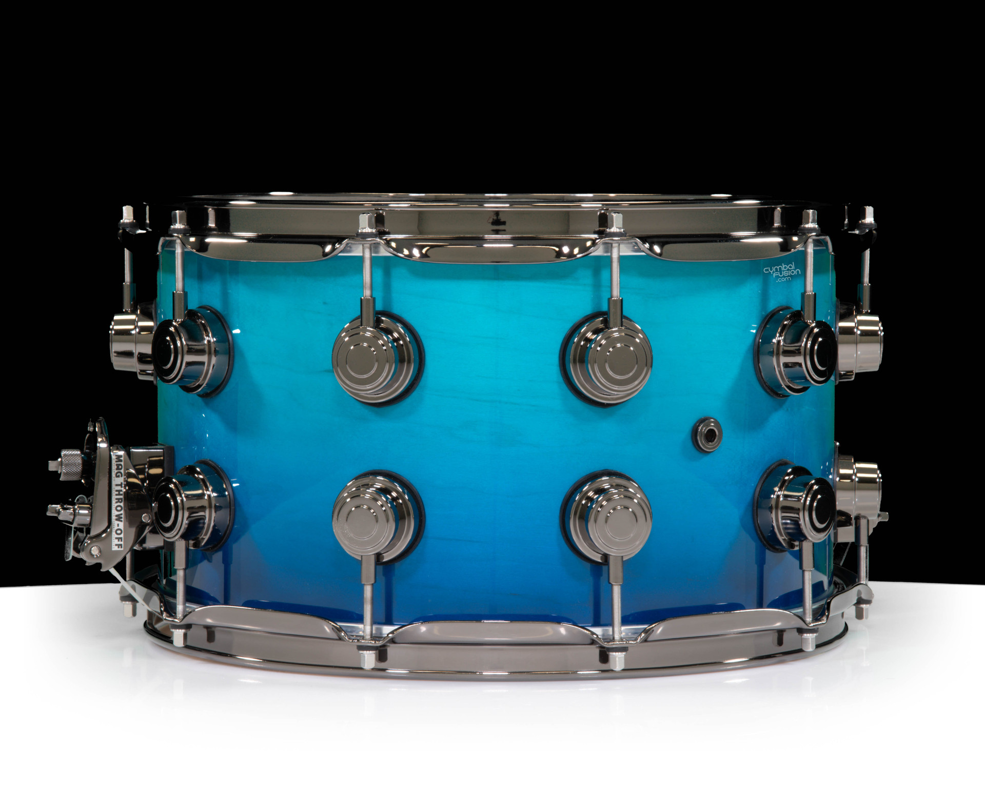 DW Collector's SSC Maple 8x14 Snare - Electric Blue to Pale Regal