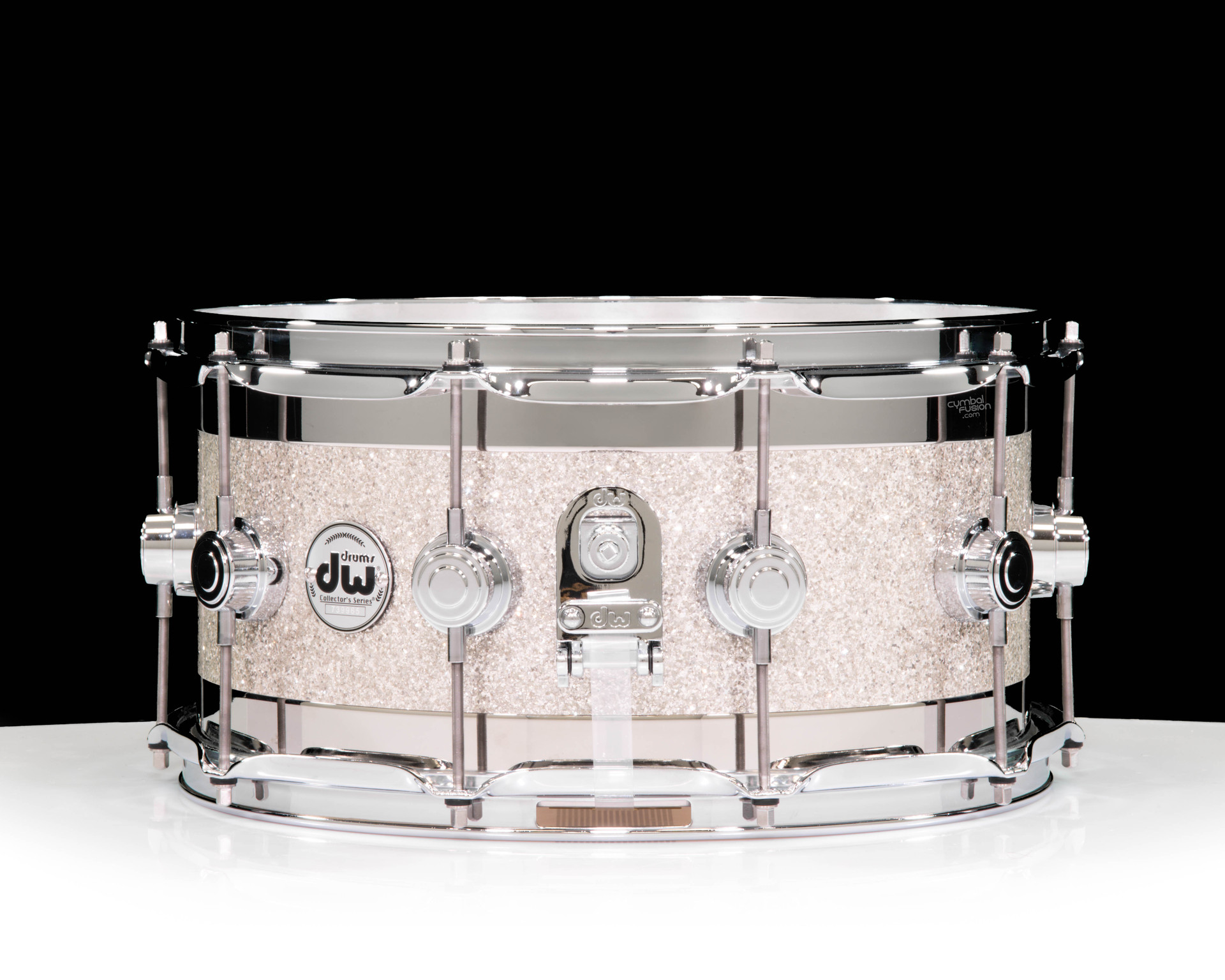 DW Collector's Series 7x14 Maple Edge Snare - Broken Glass w