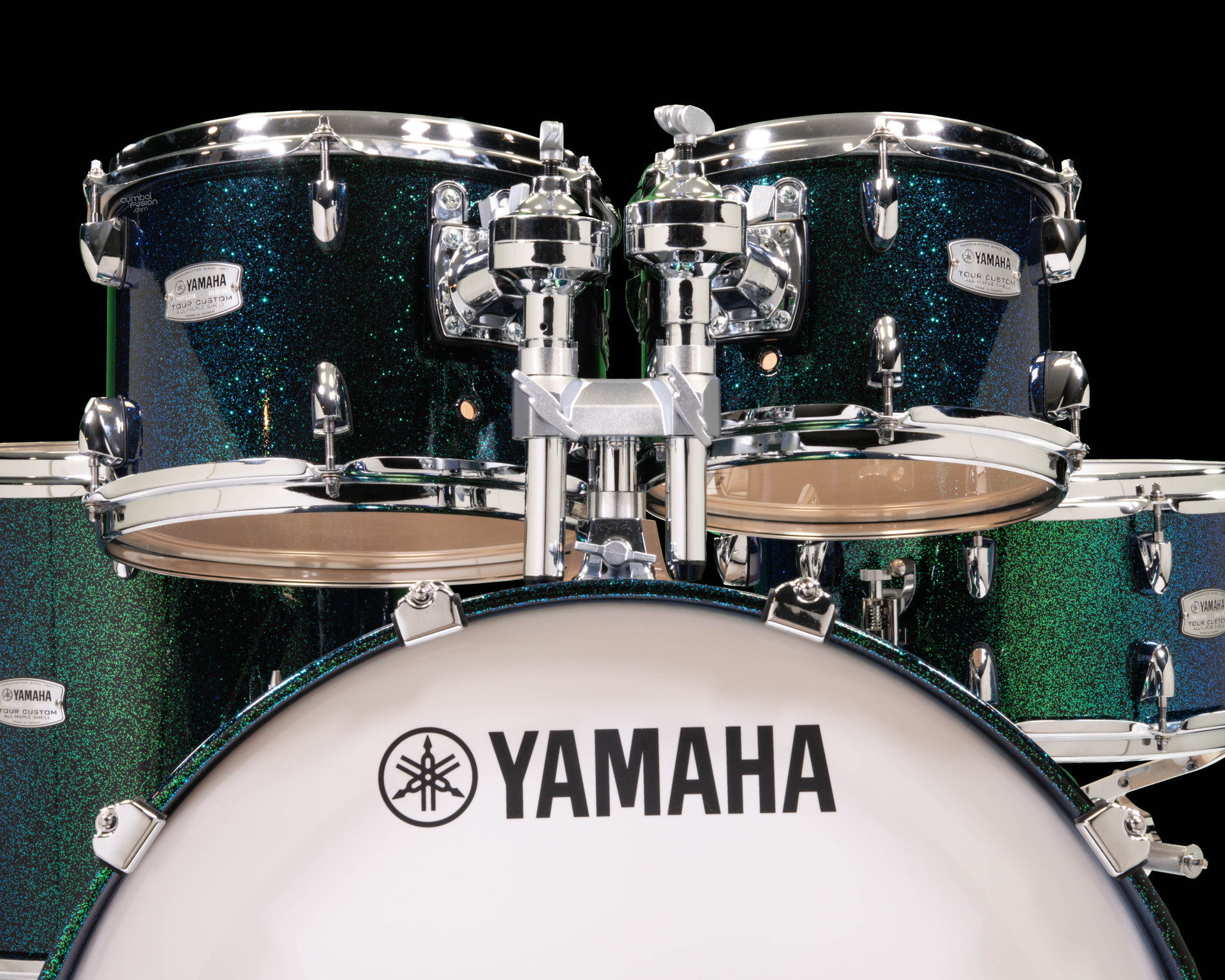 Yamaha Tour Custom 6pc Kit - Mean Green Sparkle - Custom Lacquer