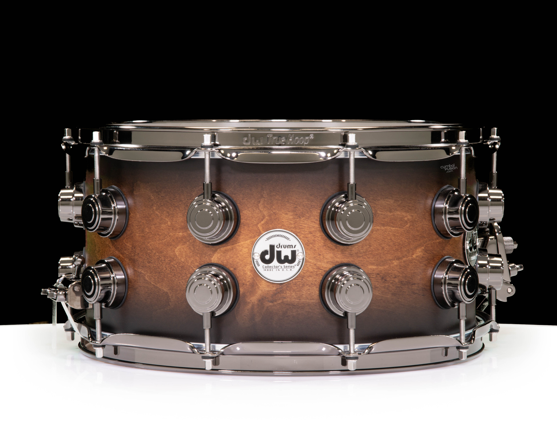 DW Collector's 7x14 Maple SSC Snare Drum - Honey to Ebony Burst