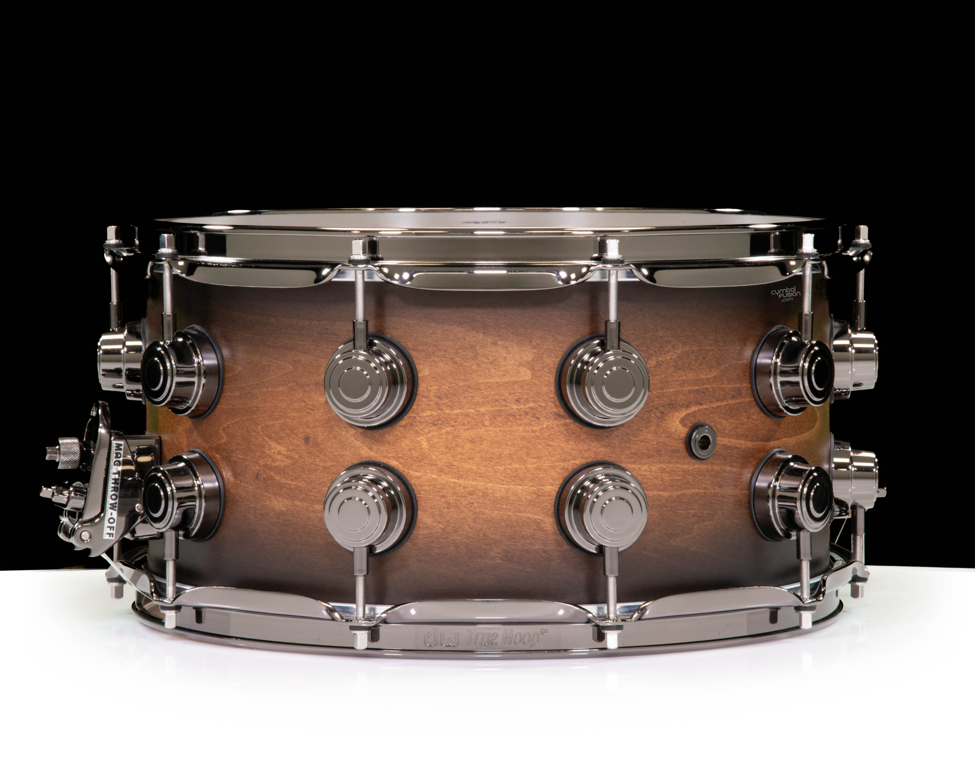 DW Collector's 7x14 Maple SSC Snare Drum - Honey to Ebony Burst