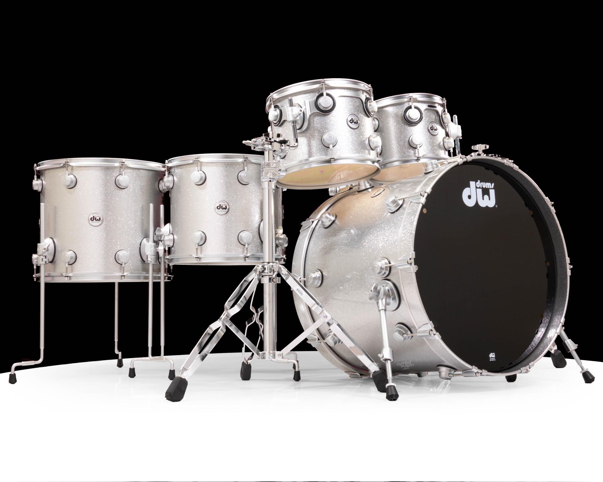 DW Collector's 6pc SSC Maple Kit- Exotic Silver Flake Lacquer w