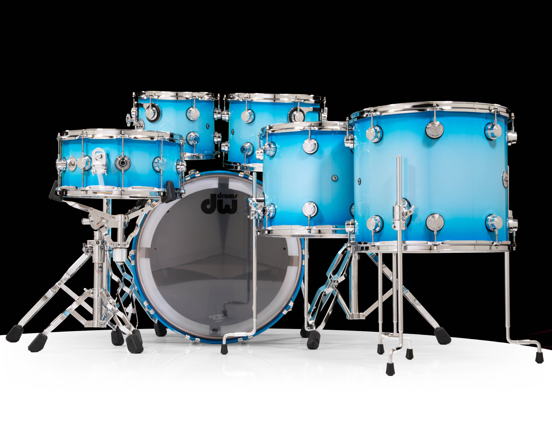 ファインド・ユア・ビューティフル・ブルー！第2弾 リングセット 7種類コンプ DW Collector's 6pc Maple Kit - Baby Blue w/ Pearl to Regal Blue