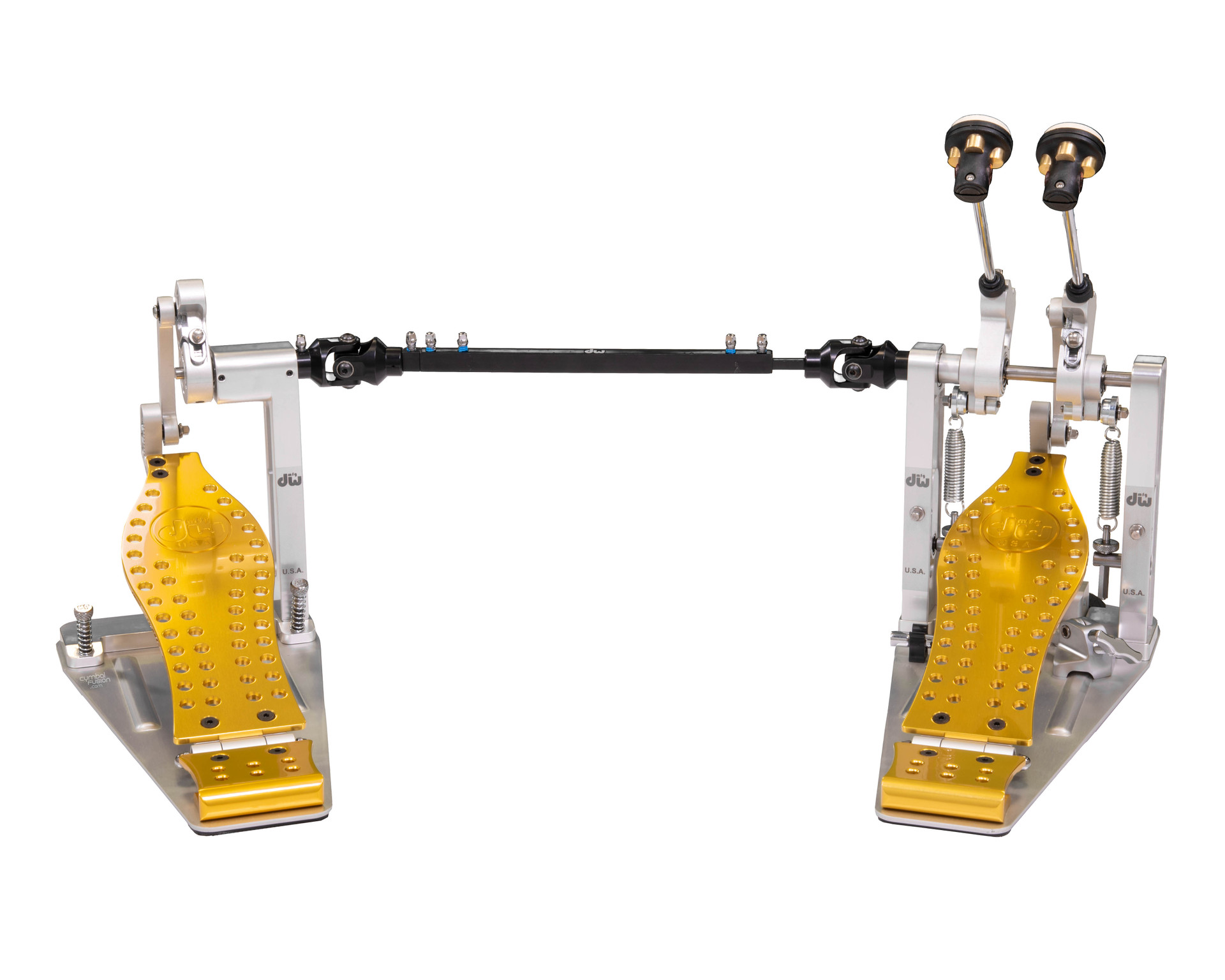 DW USA Machined Direct Drive Double Pedal - California Gold