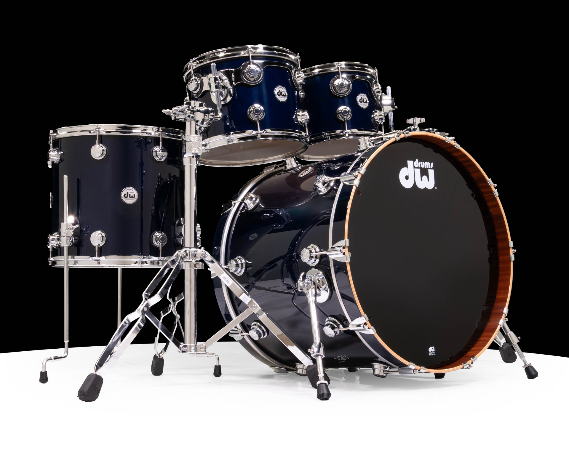 【NY② 】　DWEフルセット DW Collector's 4pc Maple Mahogany Kit - Royal Blue Lacquer