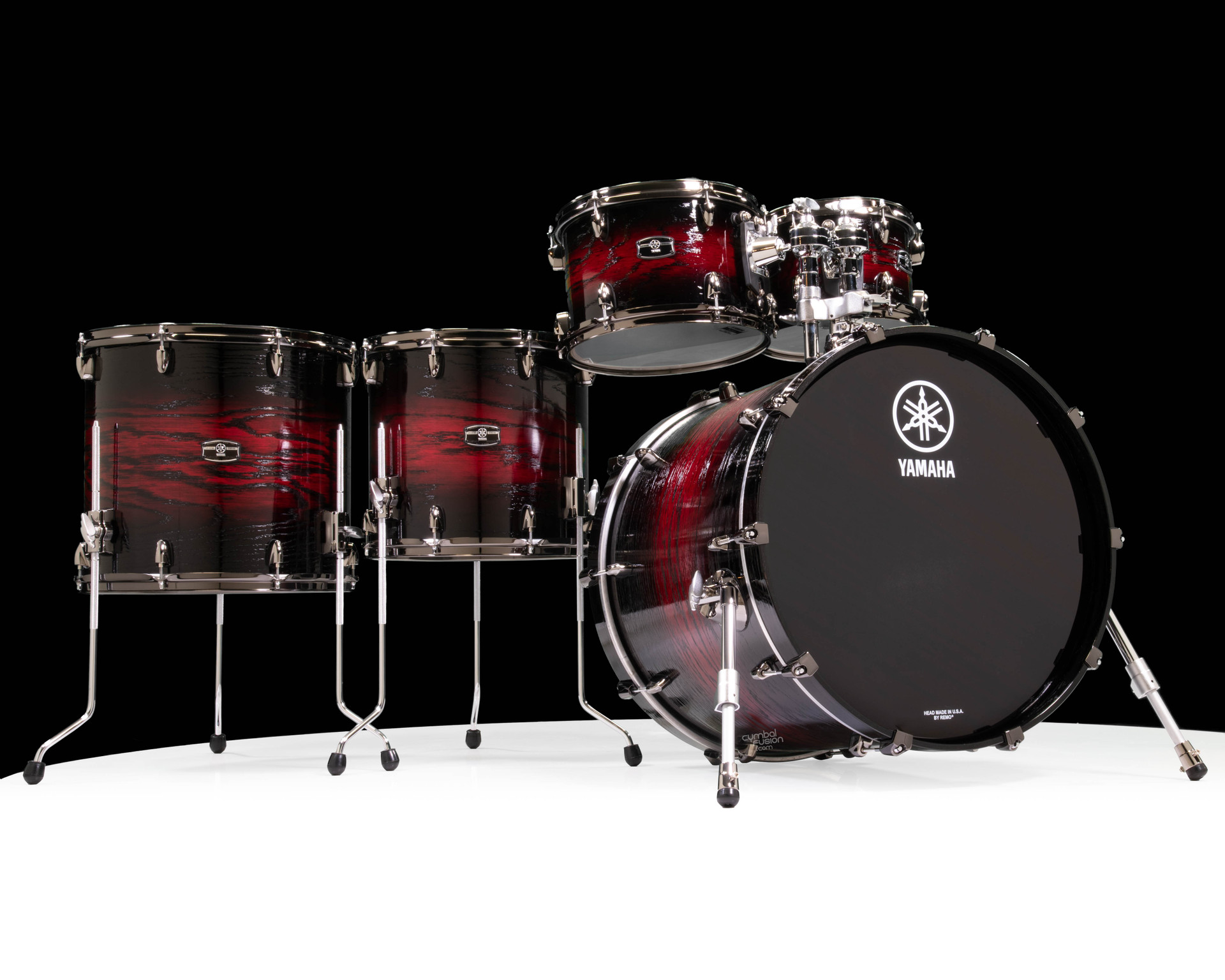 【週末迄最終価格】YAMAHA LIVE CUSTOM HYBRID OAK Yamaha Live Custom Hybrid Oak 5pc Demo - Uzu Magma Sunburst