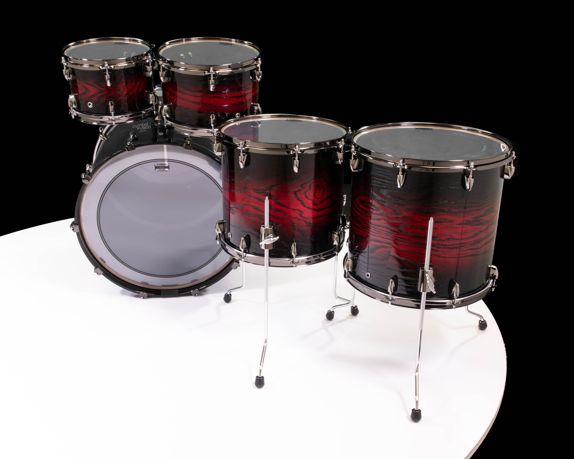 Yamaha Live Custom Hybrid Oak 5pc Demo - Uzu Magma Sunburst