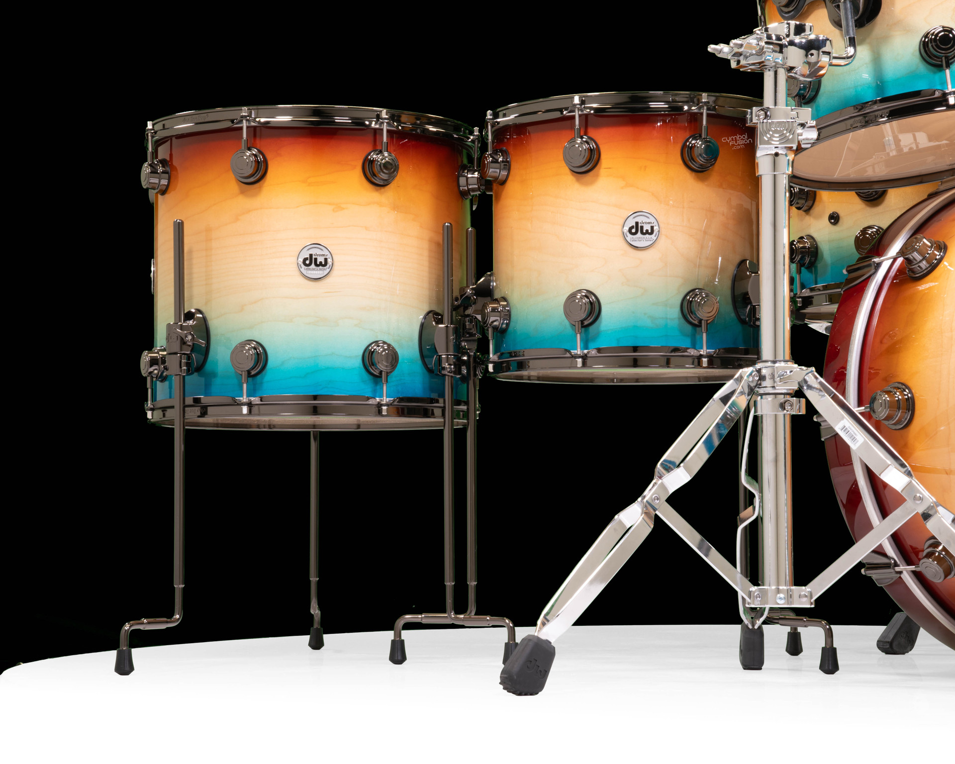 極美品✩DWE SinAlongフルセット DW Collector's Series 7pc SSC Maple Kit - Ocean to Sunset