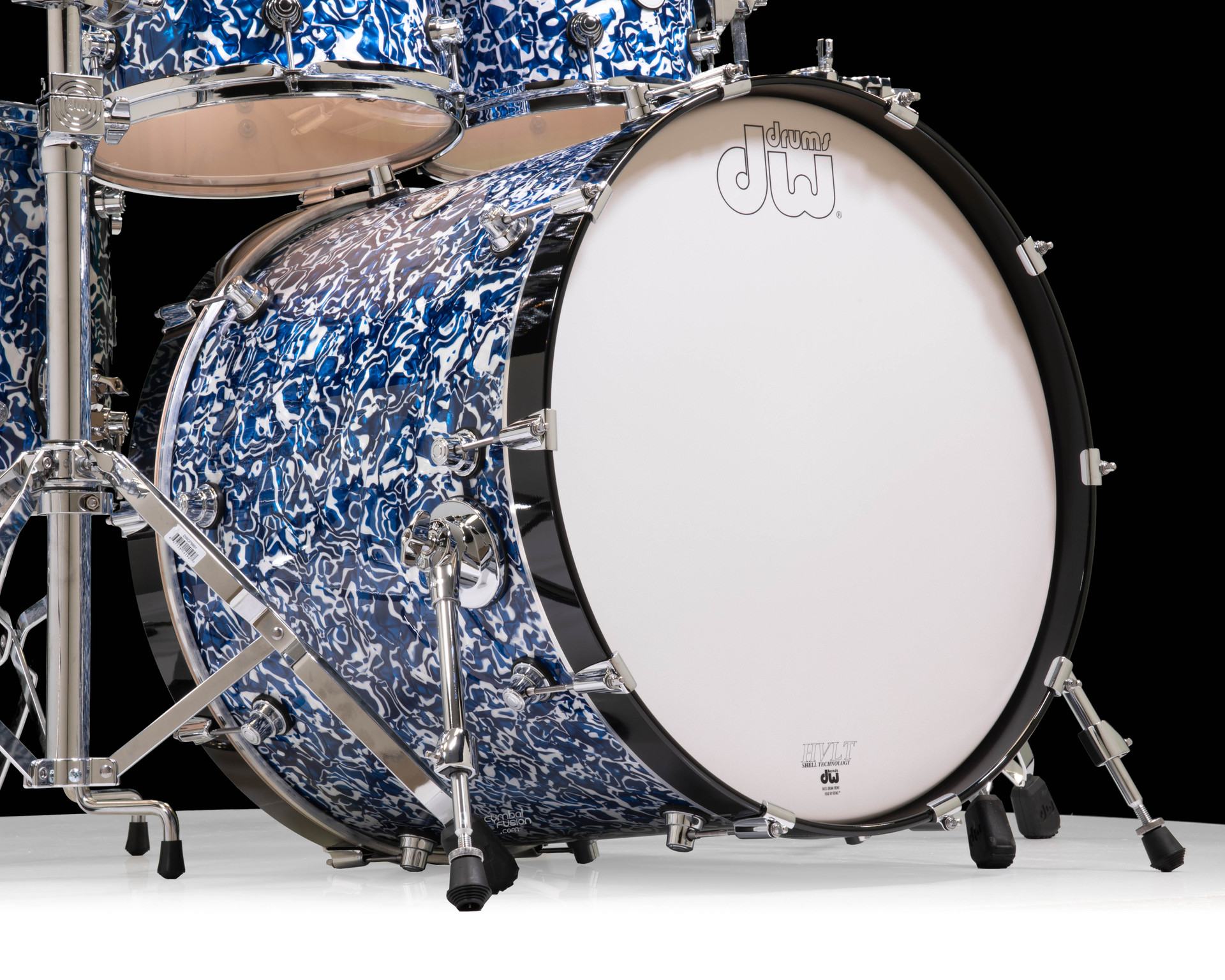DW Design Series 5pc Shell Pack - Blue Lightning 8/10/12/16/22
