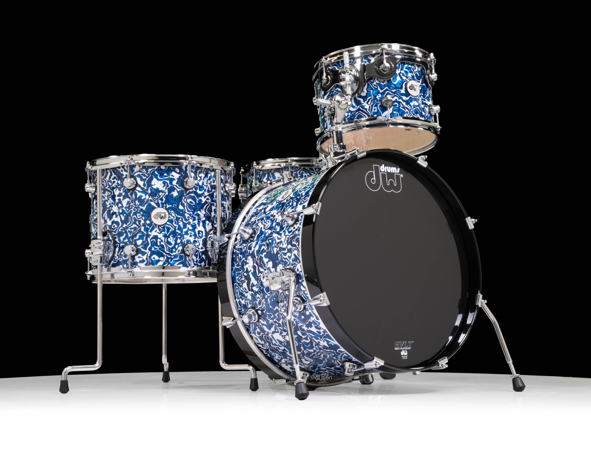DW Design Series 4pc Frequent Flyer Kit - Blue Lightning