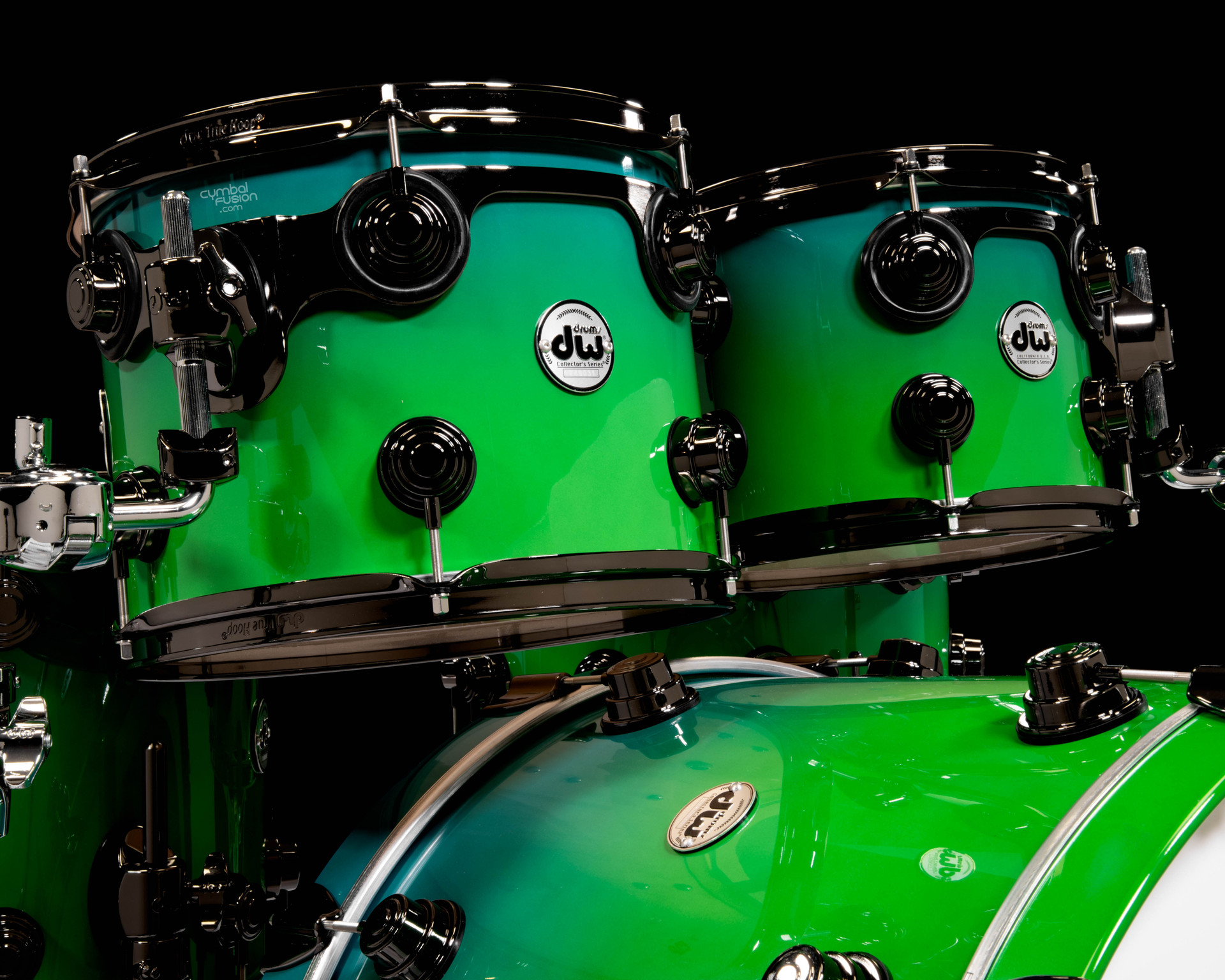 DW Collector's Series 6pc SSC Maple Regal Blue to Sea Green