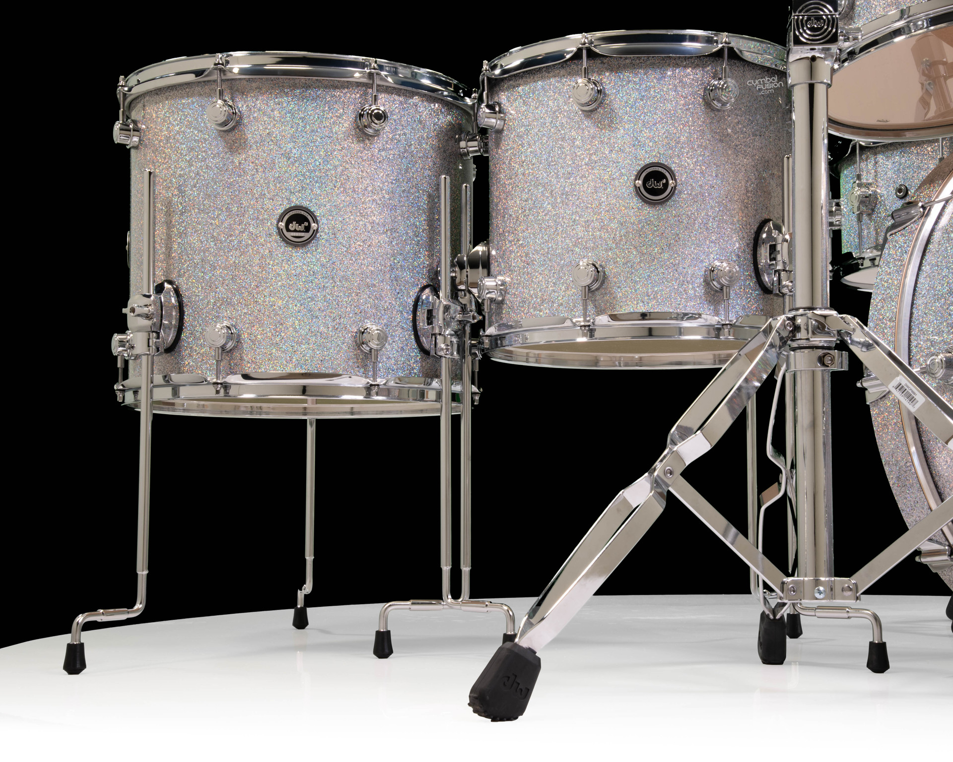 DWe 7pc Diamond Nebula Complete Set with Hardware and Roland Cymbals