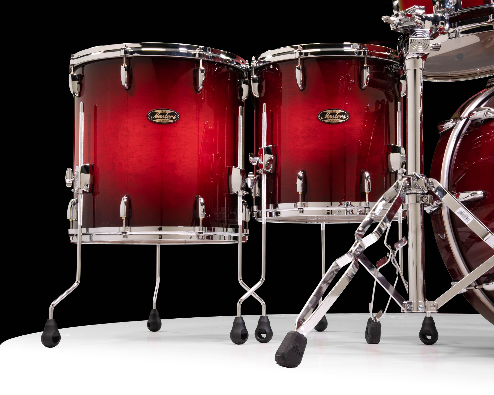 Pearl Masters Maple/Gum 5pc Shell Pack - Deep Redburst (886