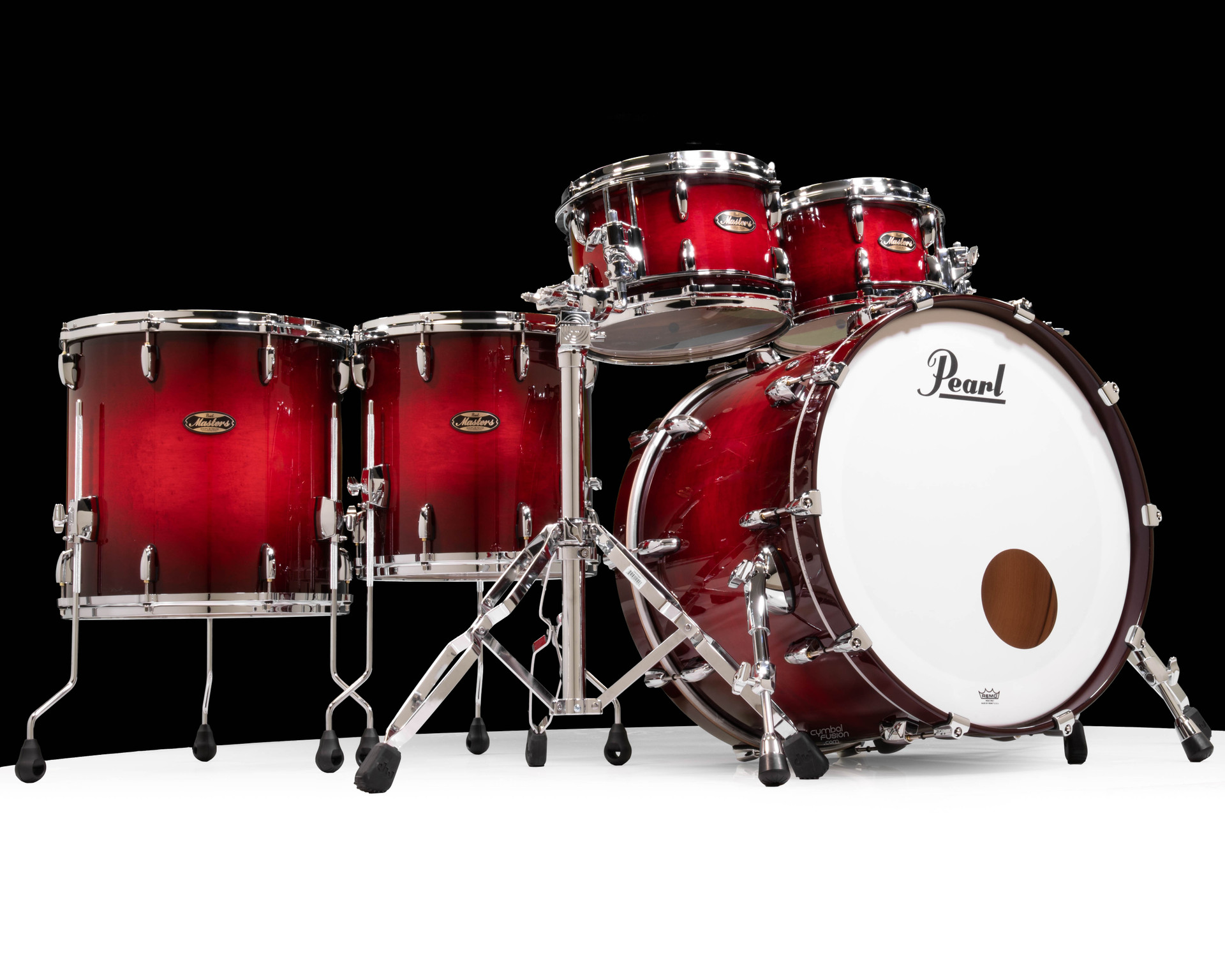 メ*7様 Pearl カホン レッド Pearl Masters Maple/Gum 5pc Shell Pack - Deep Redburst (886