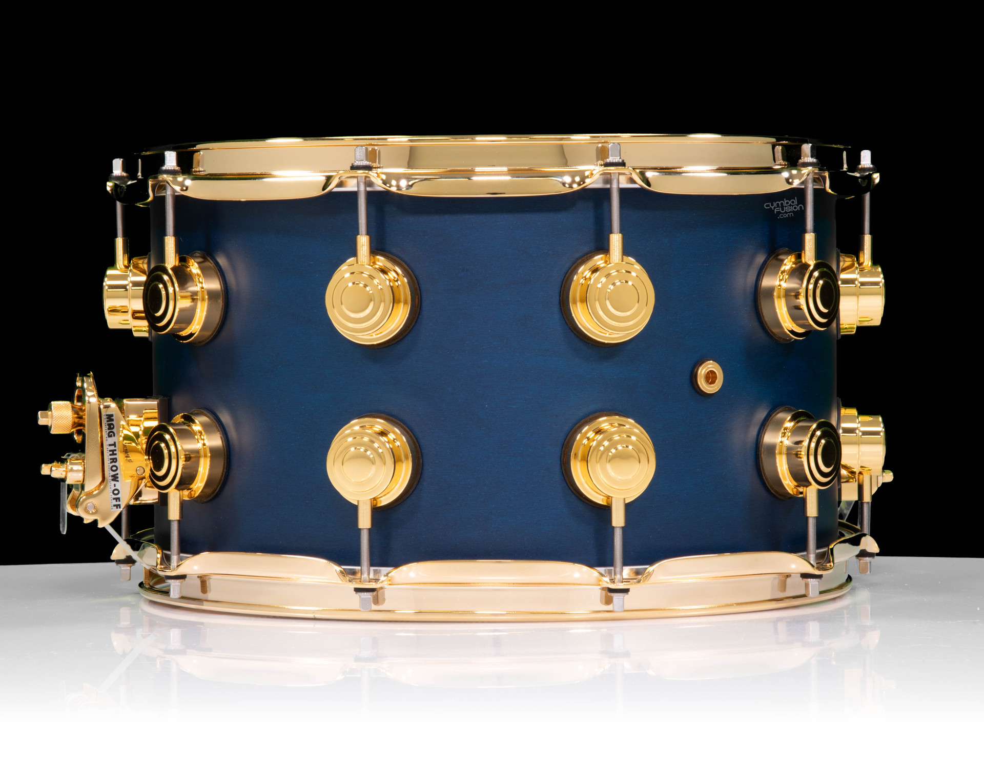 DW Collector's 8x14 SSC Maple Snare – Regal Blue w/ Gold HW