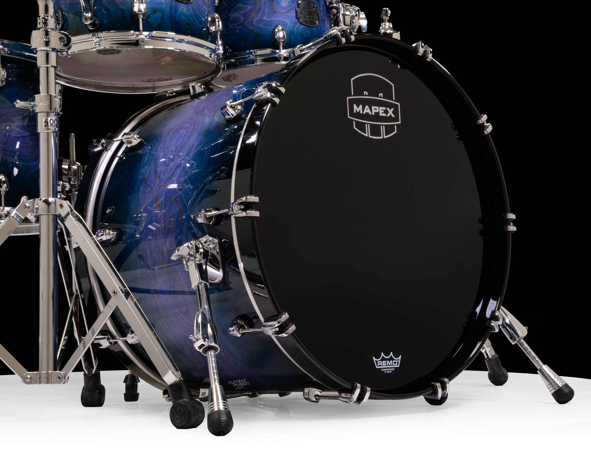 Mapex Saturn VI Studioease 5 Piece Shell Pack Without Snare Cobalt
