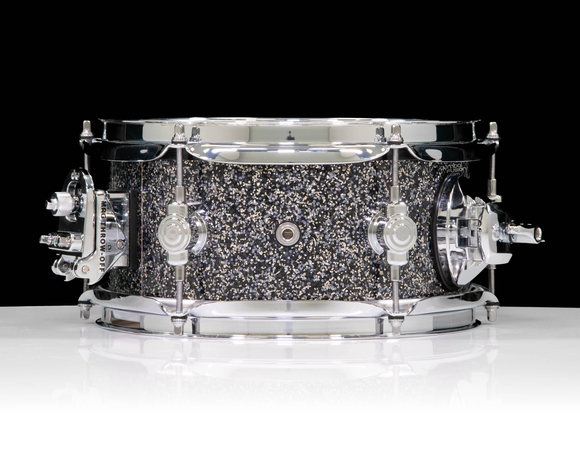 DWe 5x10 Laser Black Galaxy Snare Drum Bundle (Drum, Hub and Software)