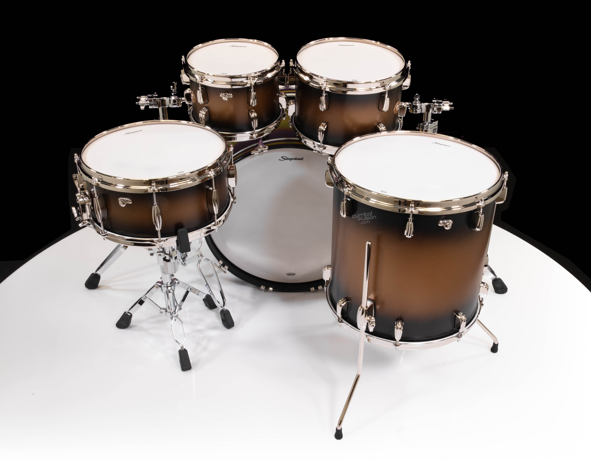 Slingerland Radio King 5pc Shell Pack - Black & Gold Lacquer