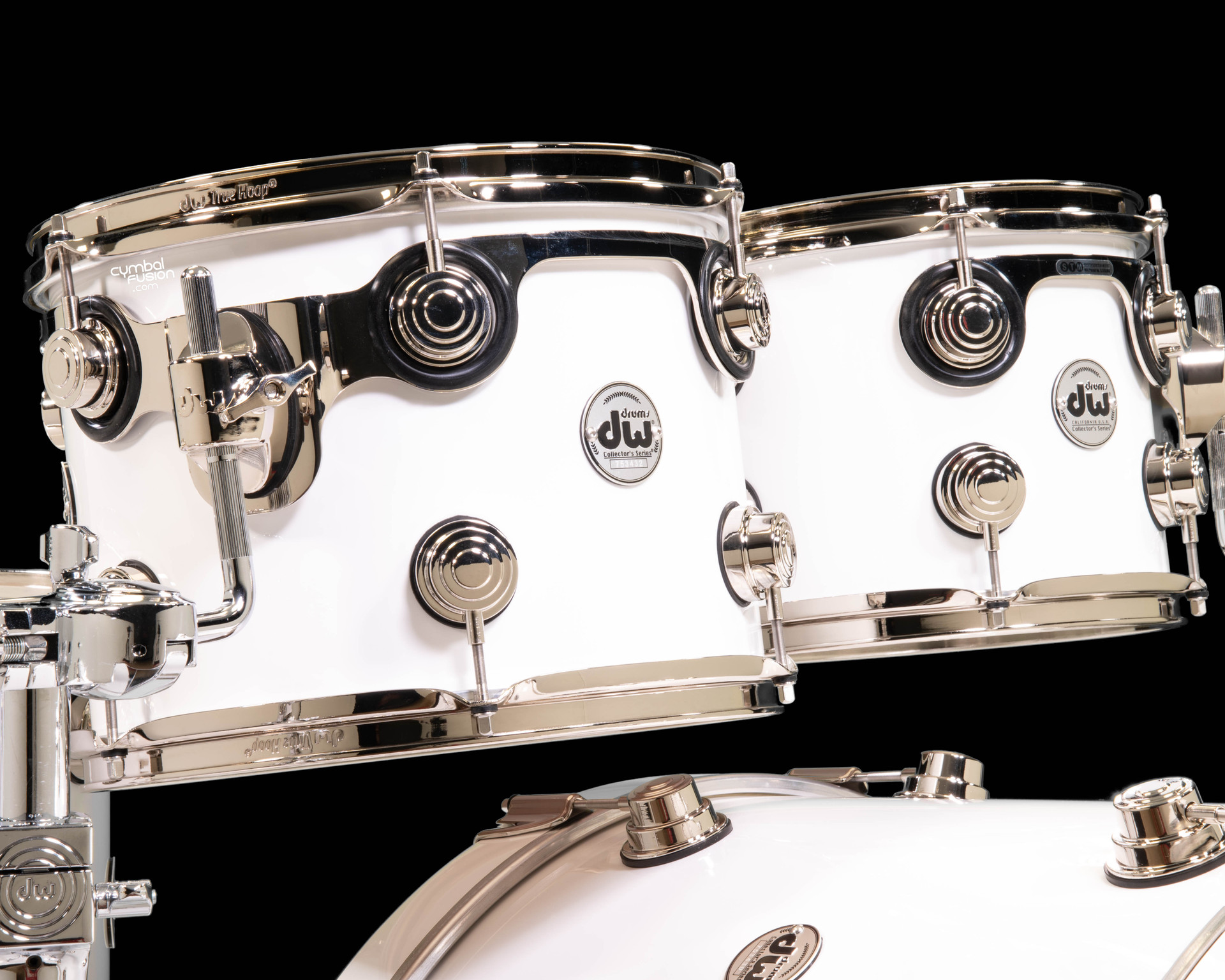 DW Collector's 5pc Maple Mahogany Kit - Piano White Lacquer Custom