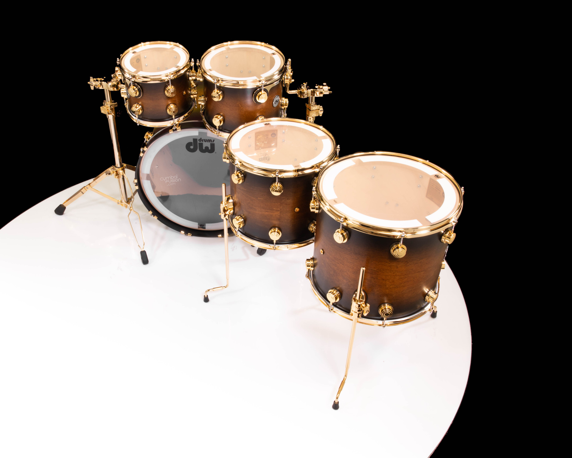 DW Collector's 5pc SSC Maple Kit - Honey to Ebony Satin Oil Burst