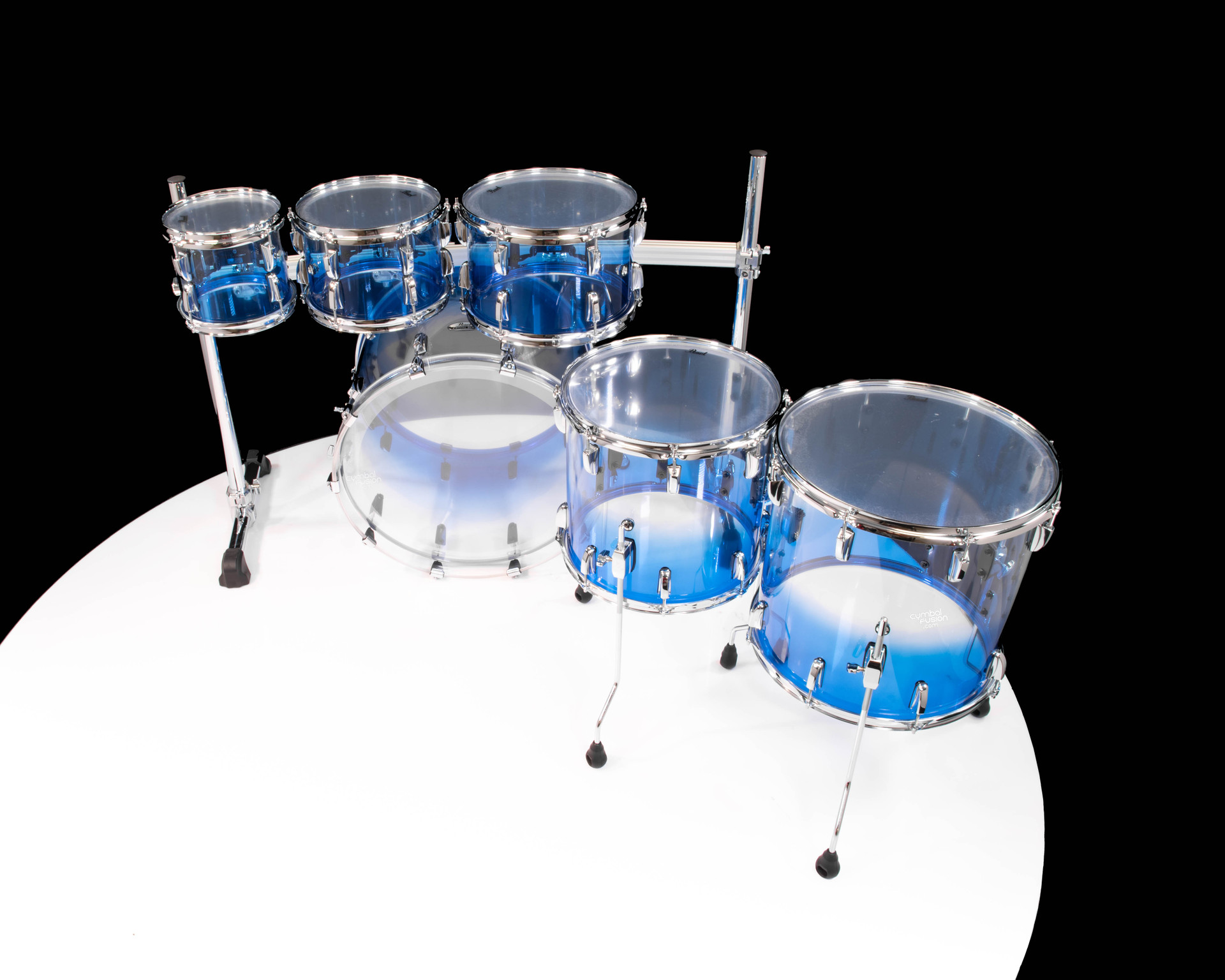 Pearl Crystal Beat Acrylic Drum Set – Glacier Fade 6pc Shell Pack
