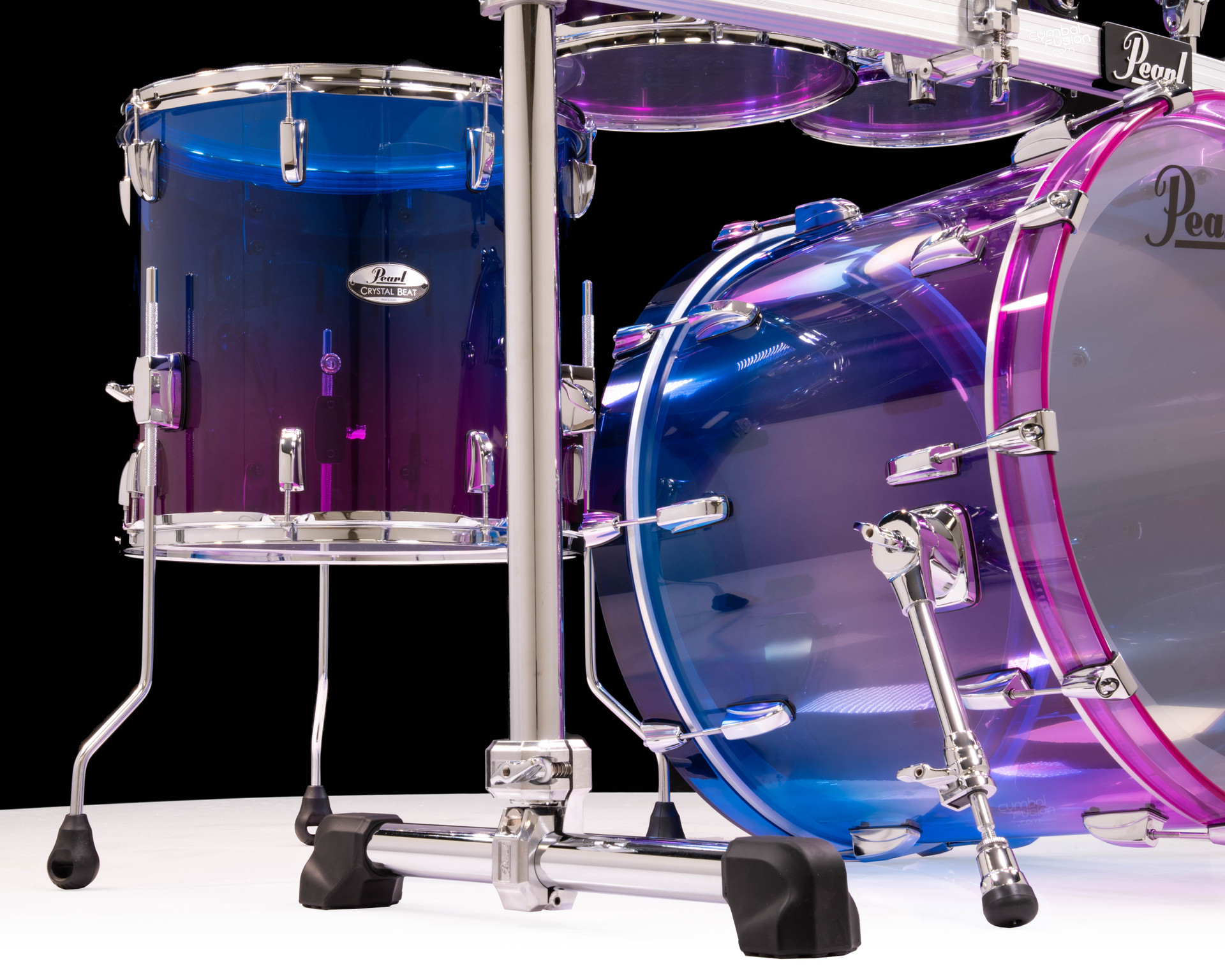 Shadow – Day By Day / The Abyss 12inch Pearl Crystal Beat Acrylic Drum Set – Cotton Candy 4pc Shell Pack