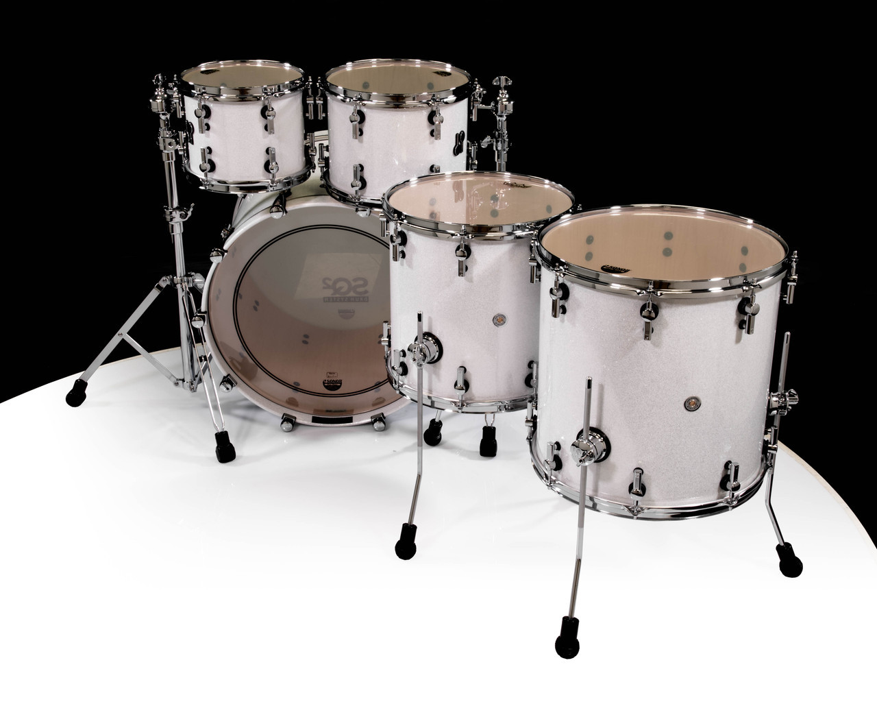 Sonor SQ2 5pc Vintage Beech Kit - White Sparkle 10/12/14/16/22
