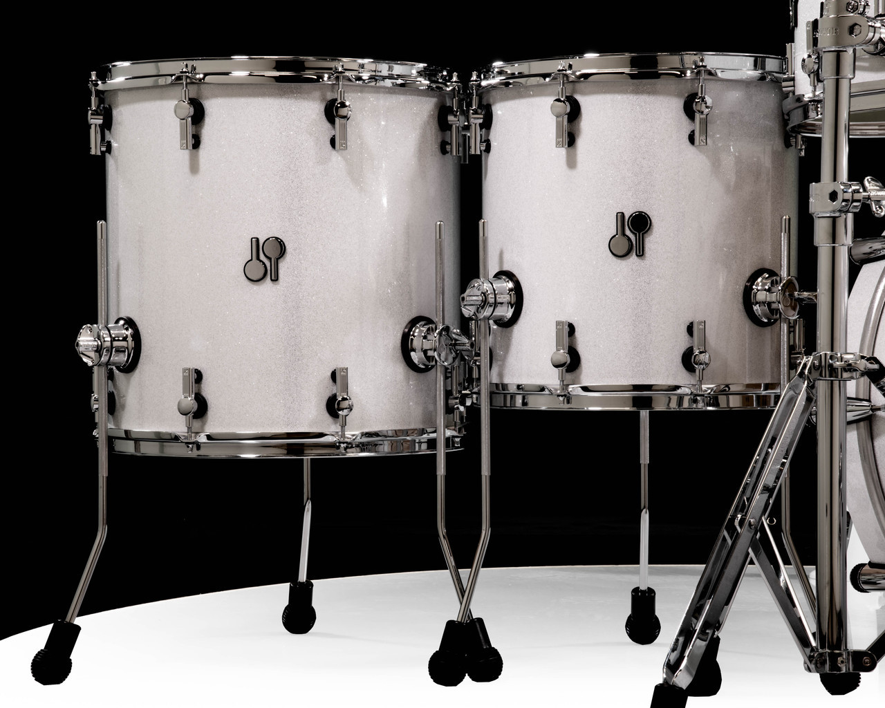 Sonor SQ2 5pc Vintage Beech Kit - White Sparkle 10/12/14/16/22