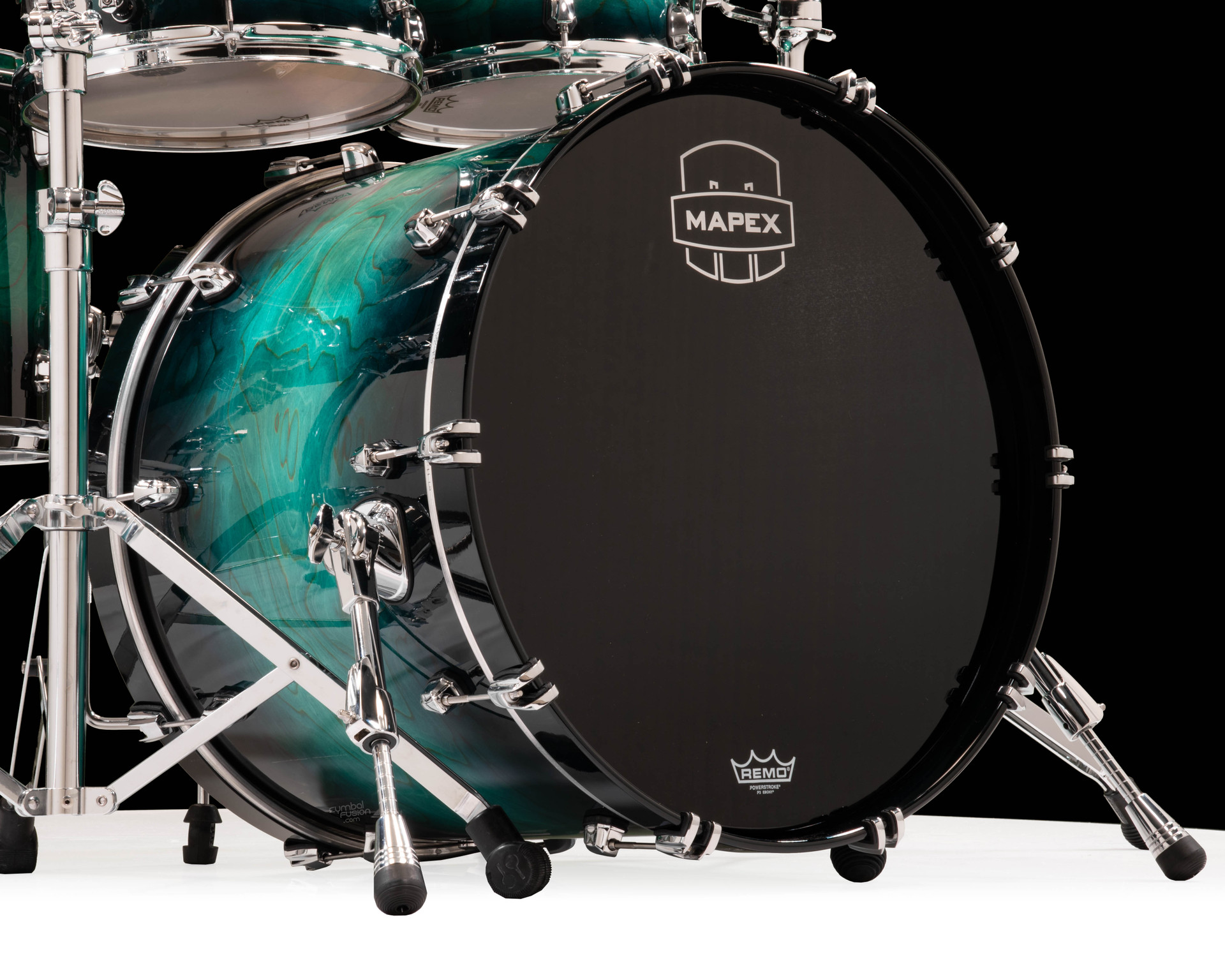 Mapex Saturn VI SR628XUZXT 5pc Maple/Walnut Drum Kit – Marine Teal