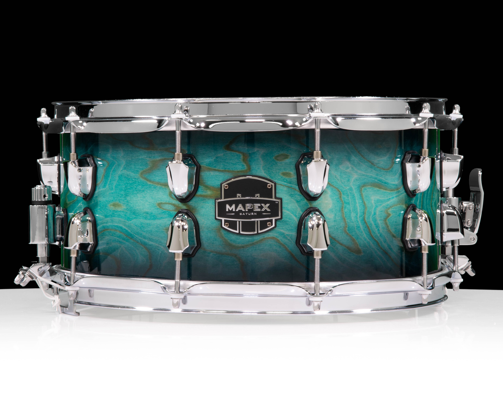Mapex Saturn VI 14x6.5 Snare Drum - Marine Teal Burst