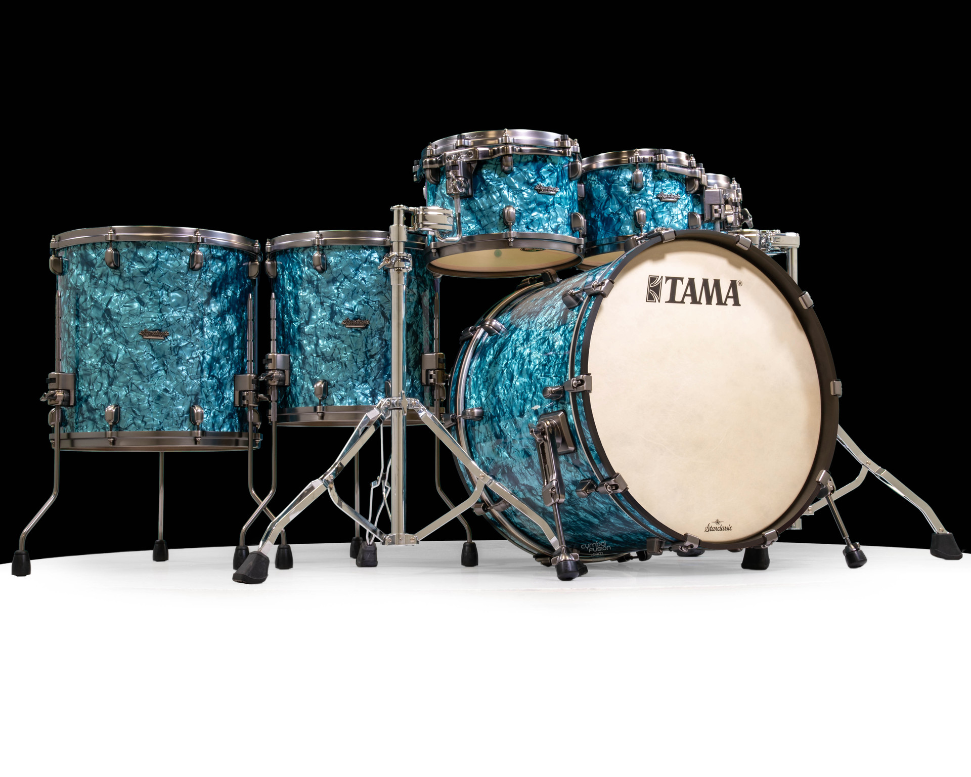 TAMAストア Tama Starclassic Maple 6pc Shell Pack – Turquoise Pearl