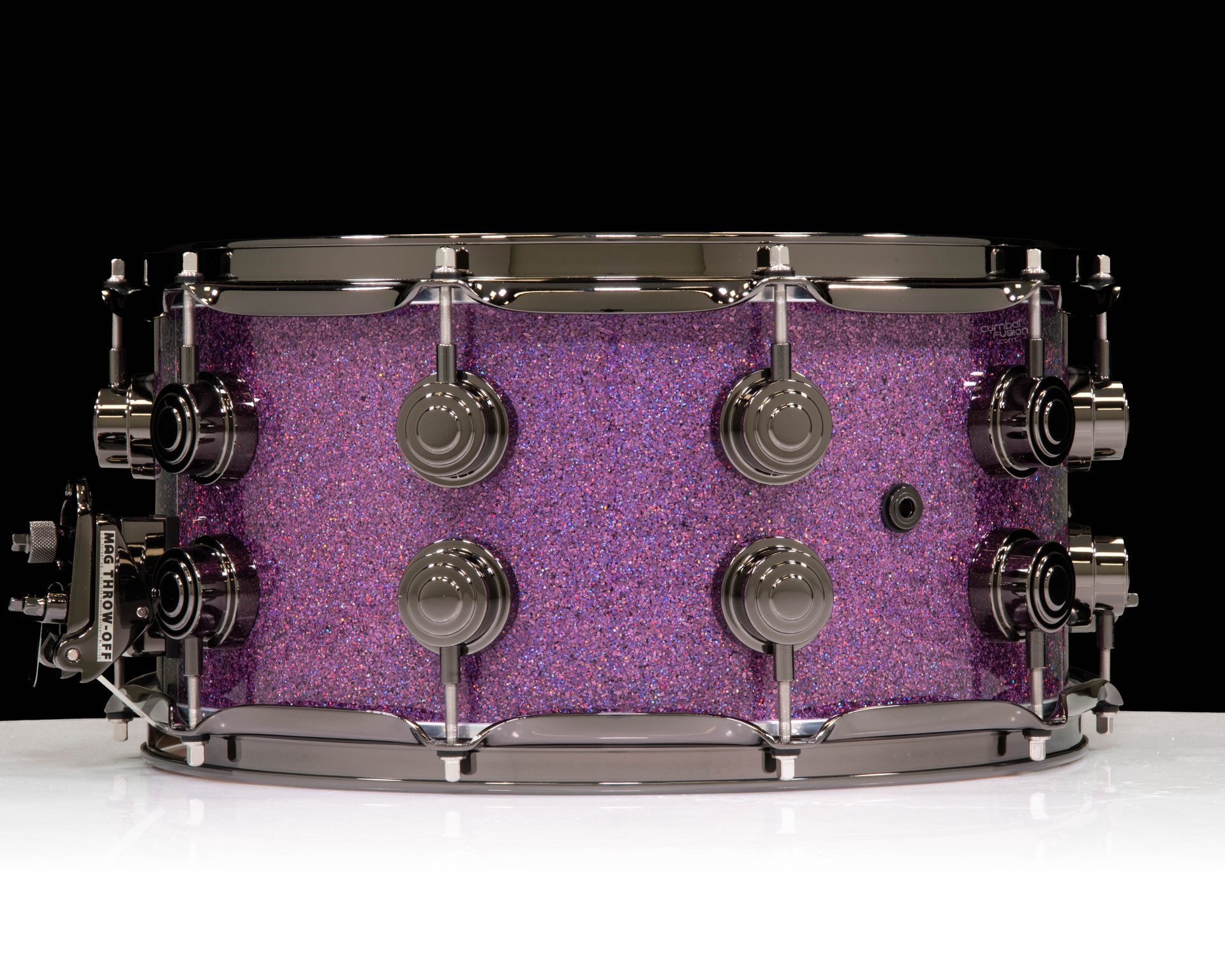 drencromの② DW Collector's SSC Maple Snare Drum 7x14 Black Nickel Double Row