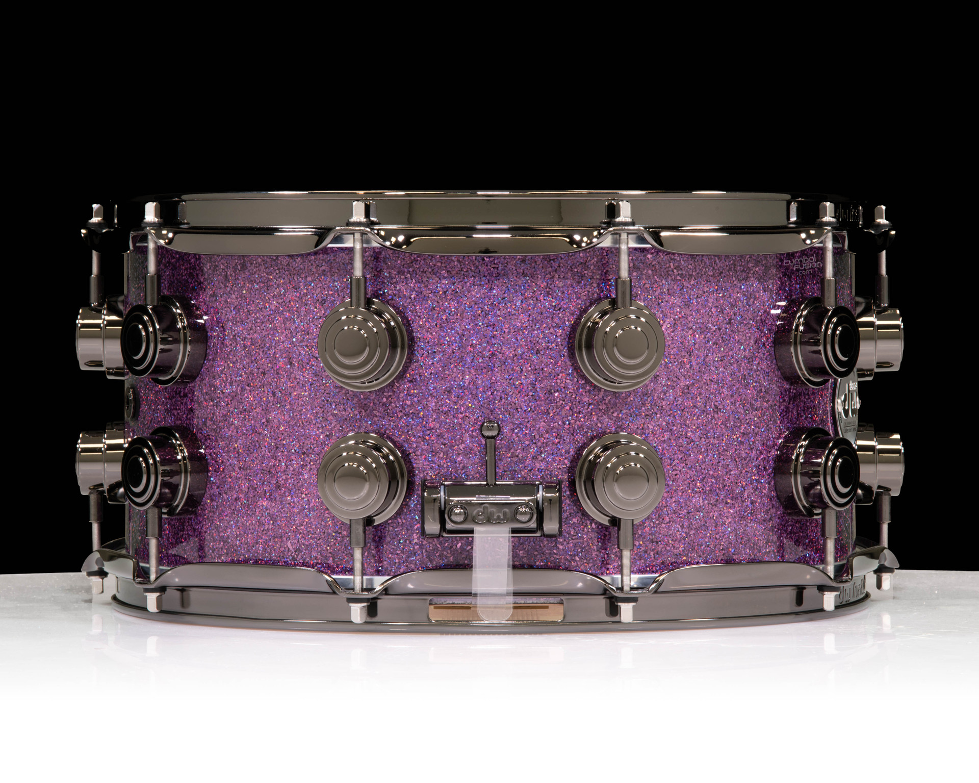DW Collector's SSC Maple Snare Drum 7x14 Black Nickel Double Row
