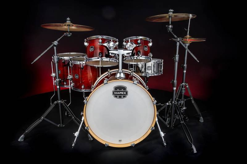 Mapex Armory Series Studioease Shell Pack Fast Toms Red Onyx Burst