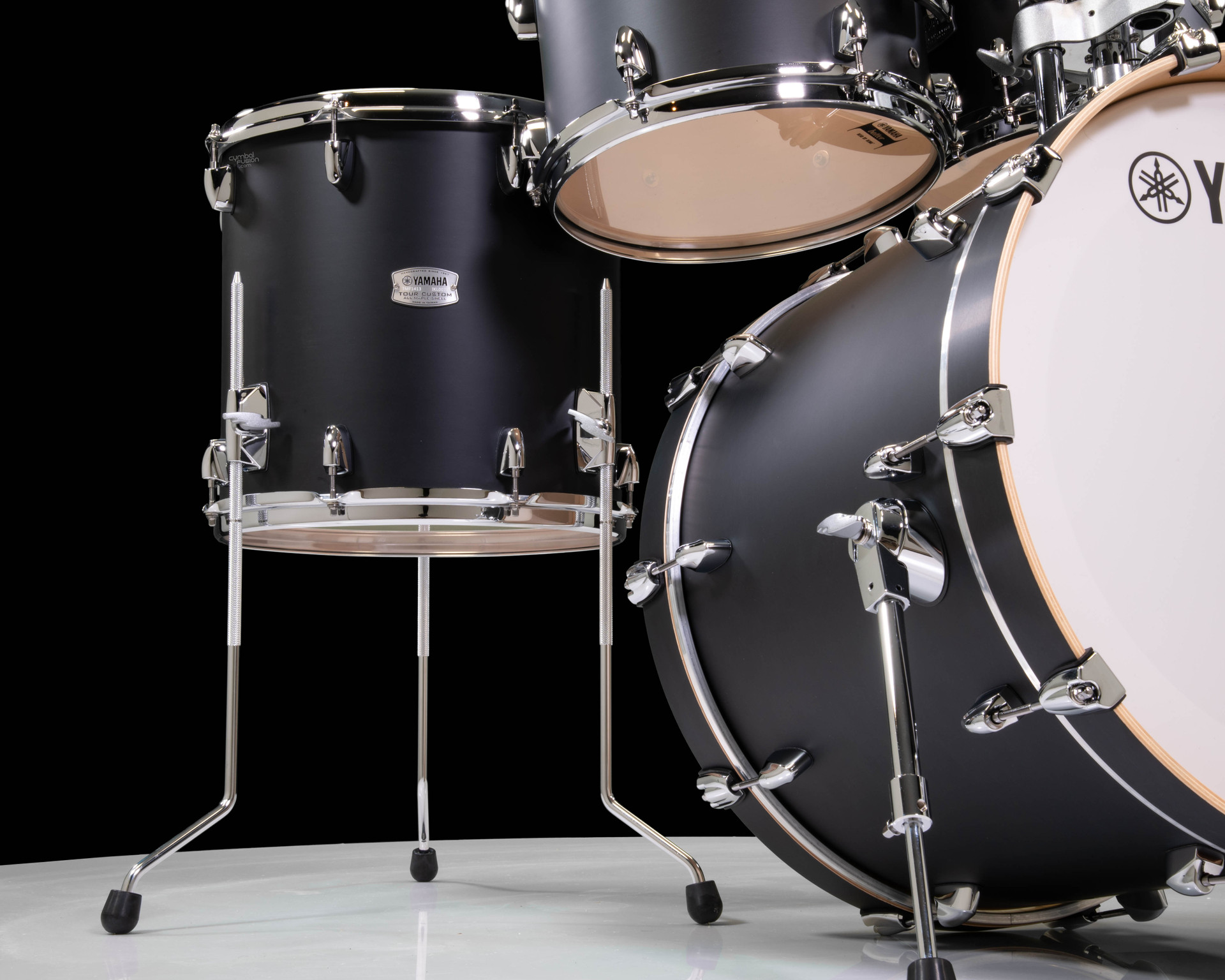 Yamaha Tour Custom 4pc Shell Pack 10/12/14/20- Licorice Satin