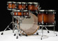 DW Design Series 6pc Drum Set - Tobacco Burst Rear View