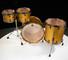 Tama Starclassic Maple 4pc Shell Pack  - Satin Aztec Gold Metallic MA42TZUSSAM