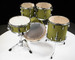 PDP Concept Maple Fusion 5pc 10/12/14/20/14SD Satin Olive